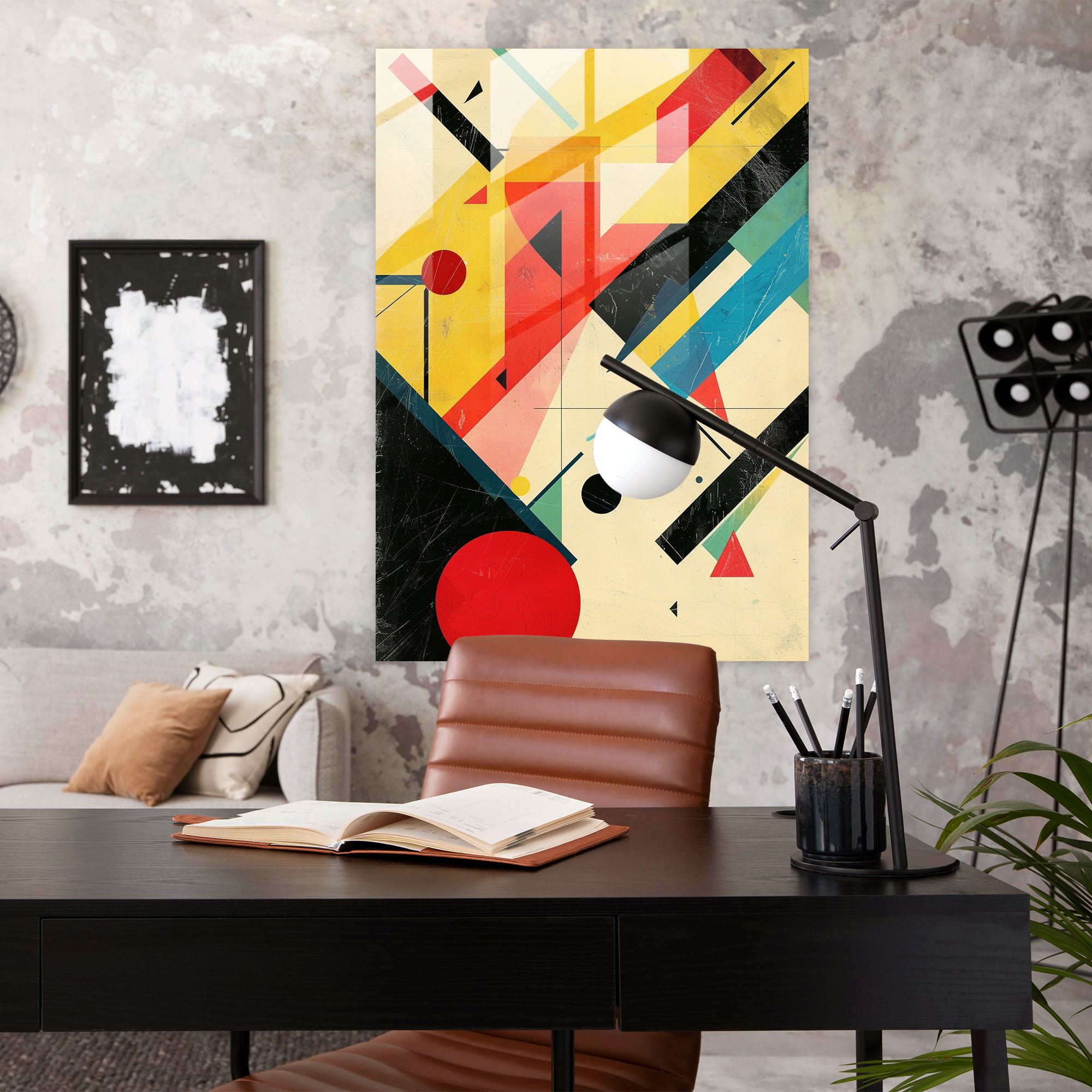 Suprematism Wall Decoration - Suprematism, Home Decoration, Modern Art, Glass Art