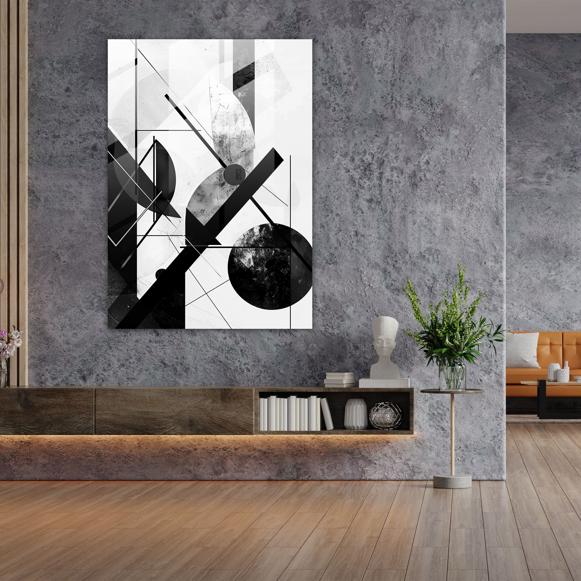 Suprematism Glass Print - Suprematism, Suprematism, Wall Decoration, Home Decoration