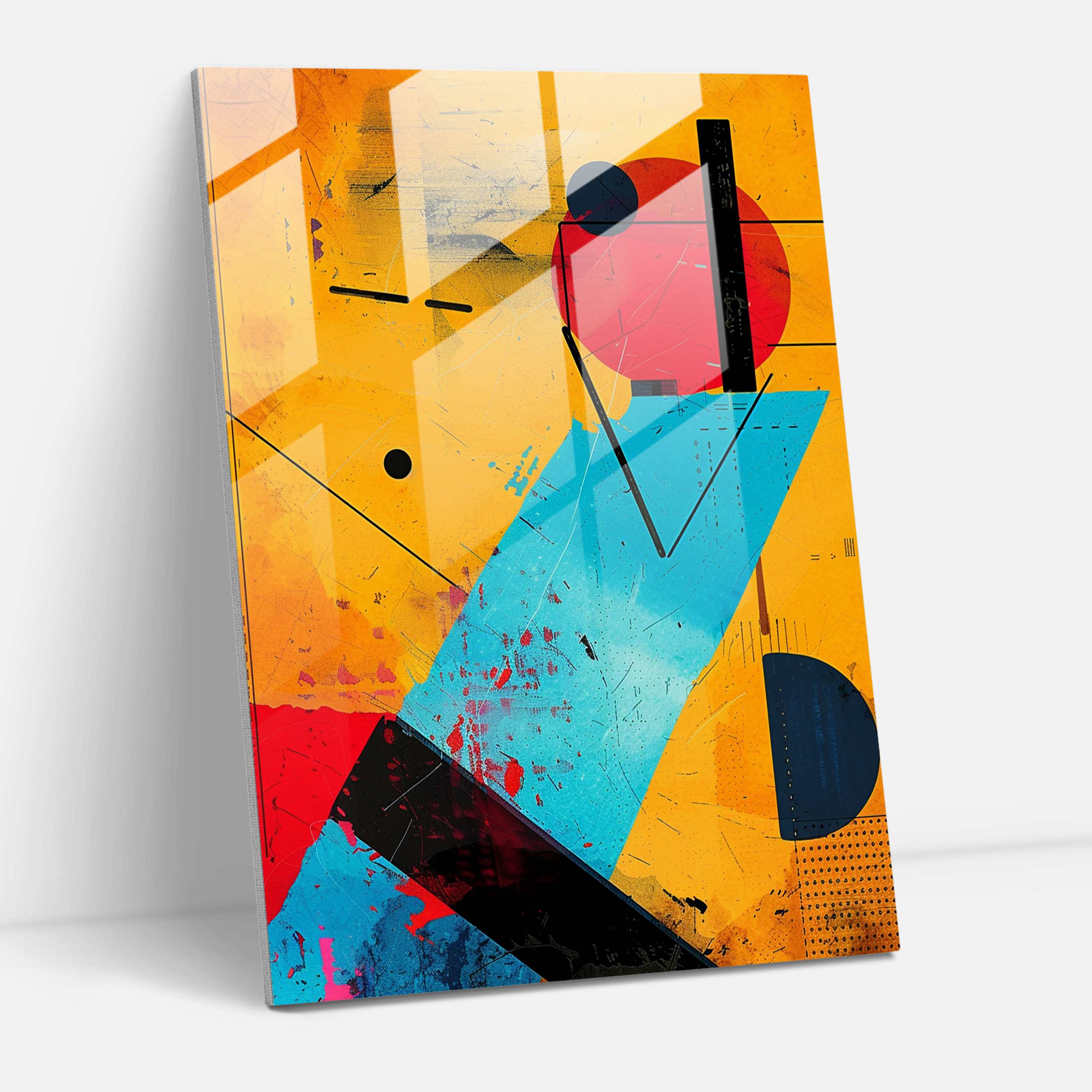 Suprematism Glass Wall Art - Suprematism, Glass Wall Art, Glass Art, Suprematism