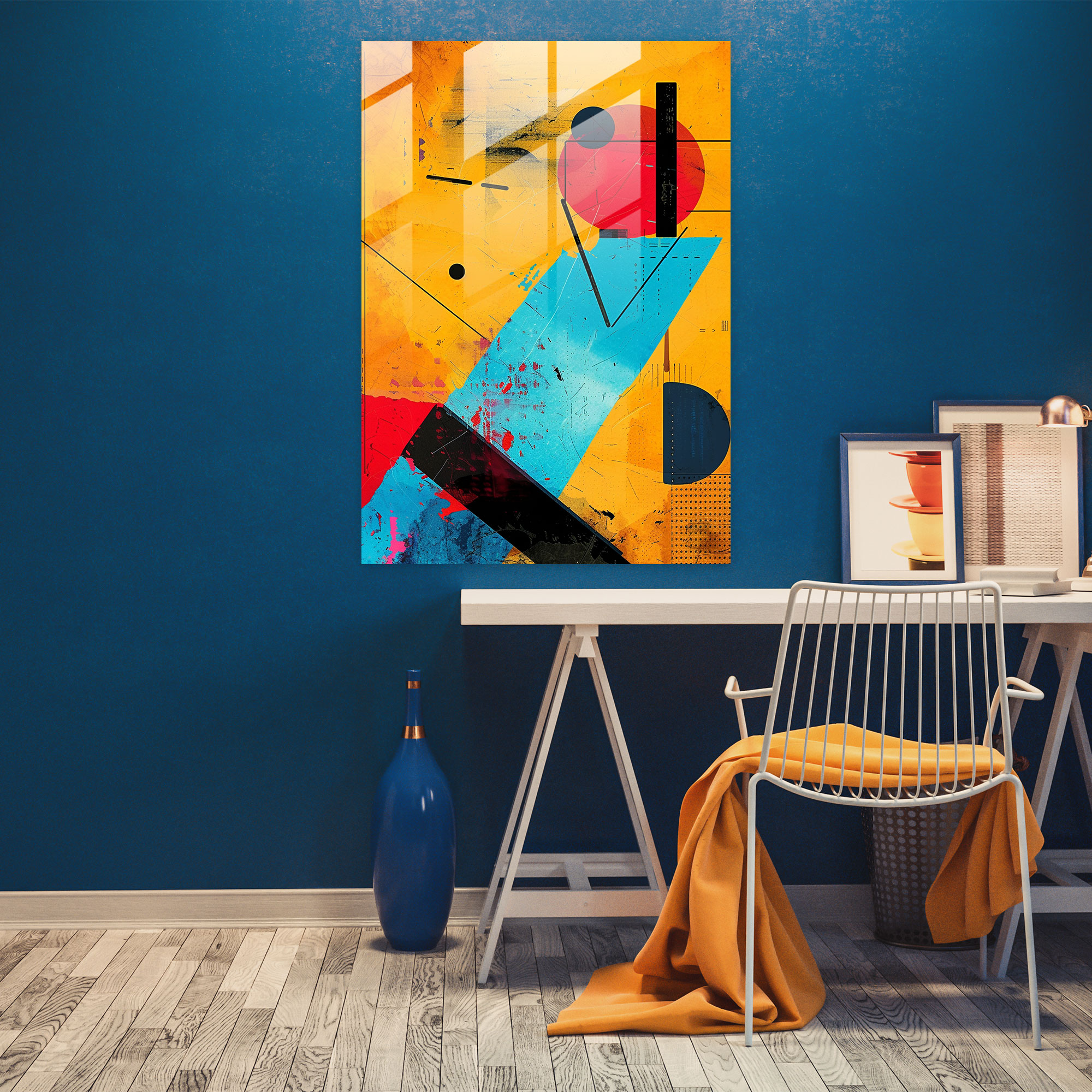 Suprematism Glass Wall Art - Suprematism, Glass Wall Art, Glass Art, Suprematism