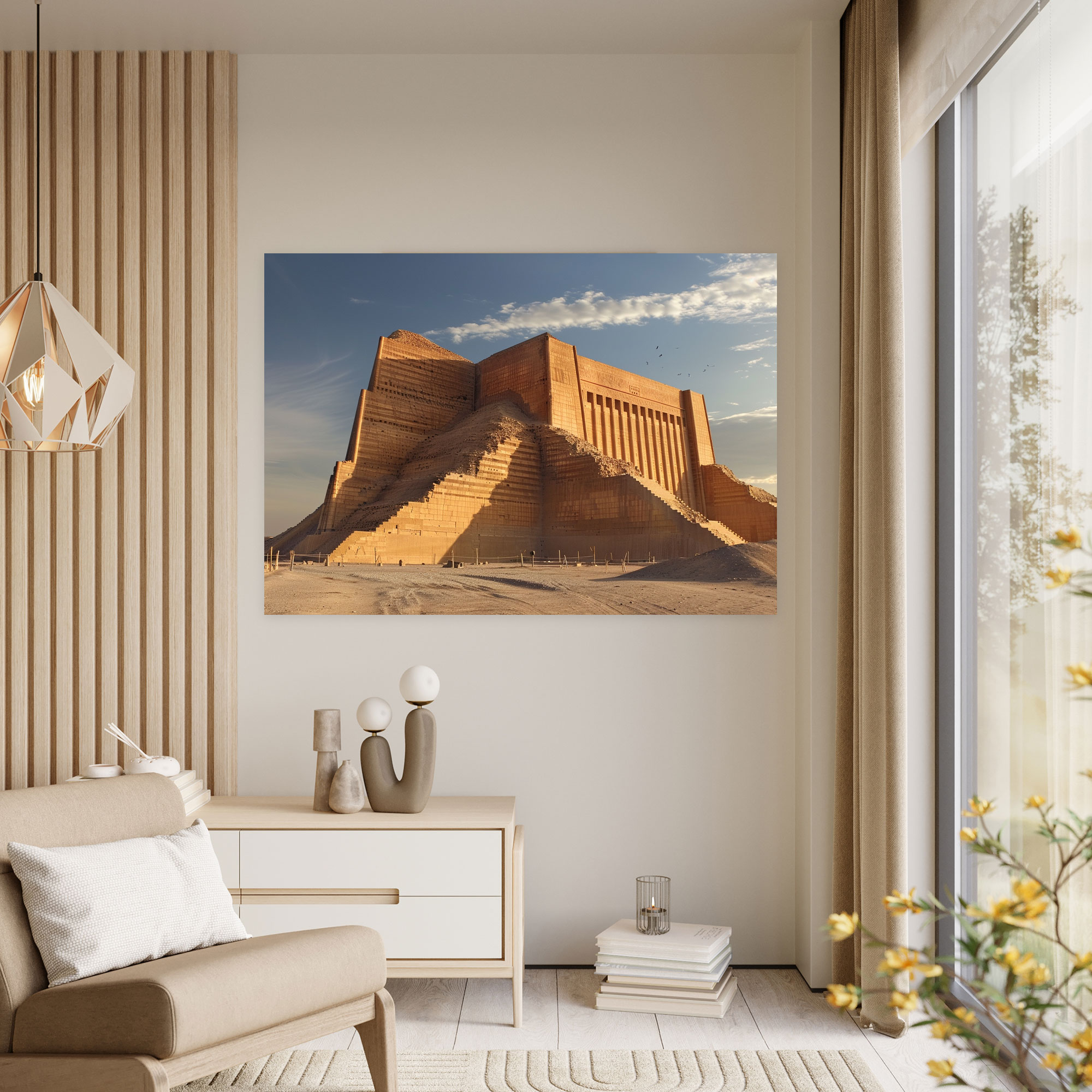 Sumerische Wanddekoration - Sumerer Wandkunst Leinwandbild Wohnkultur