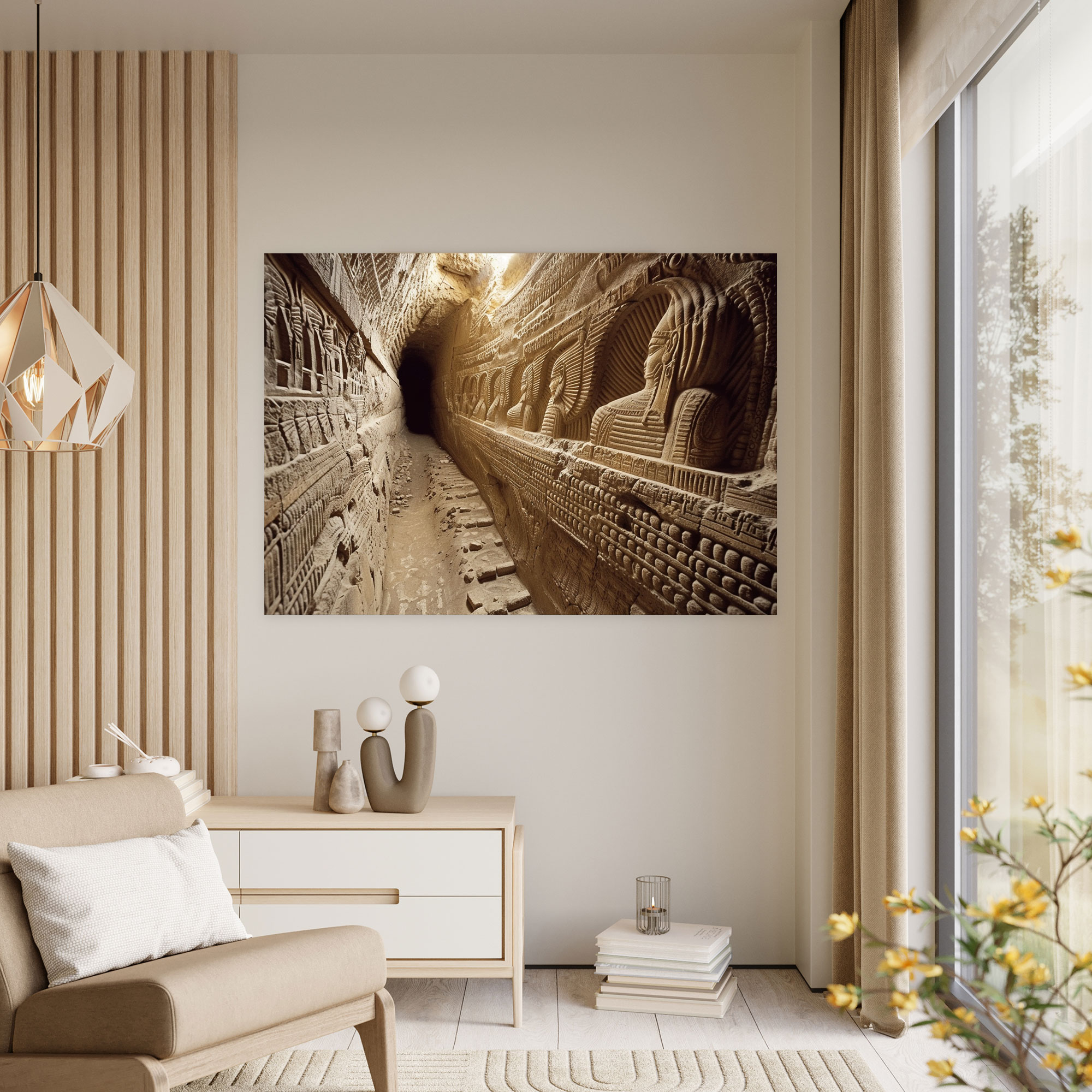 Sumerer Leinwandbild - Wandkunst Leinwandbild Wohnkultur