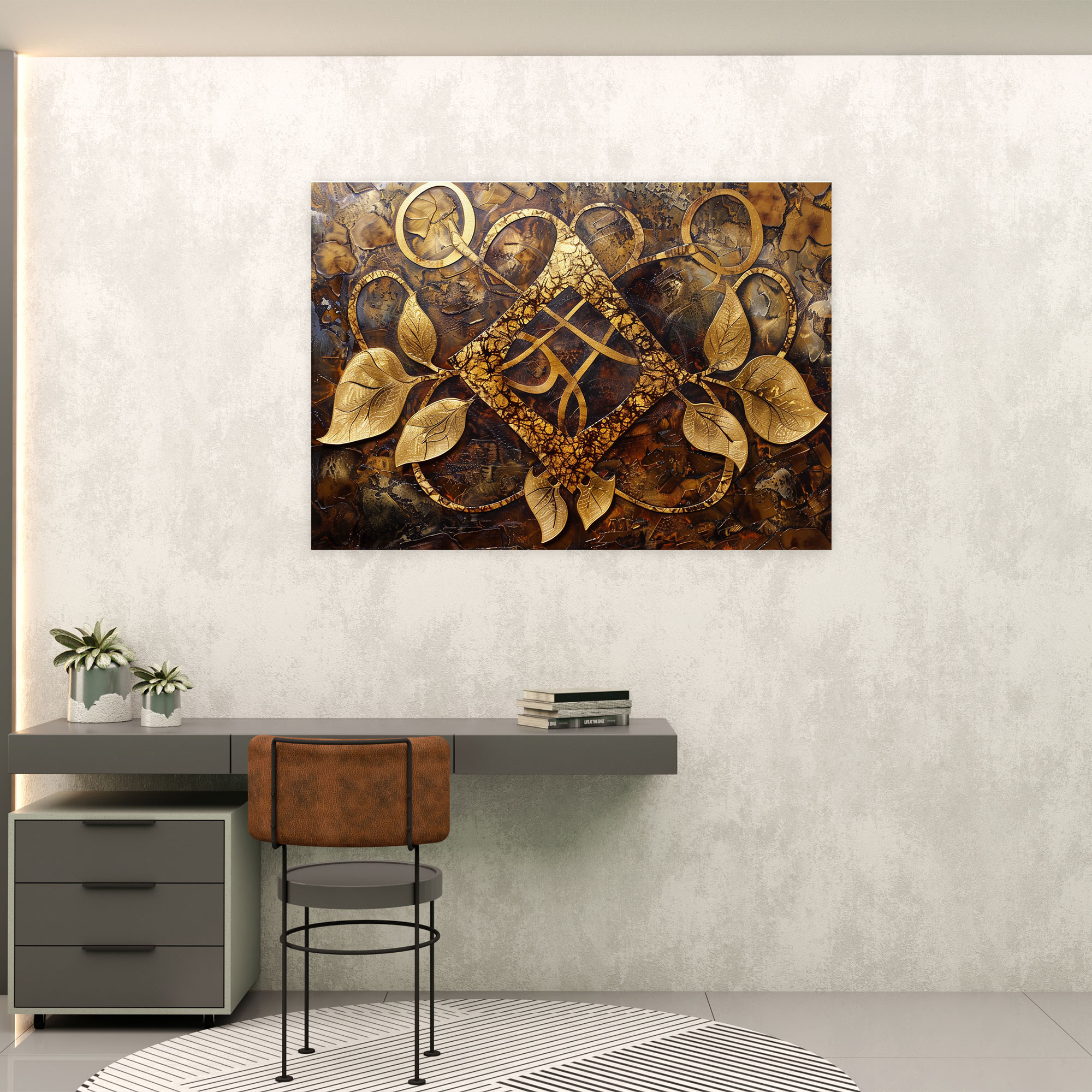 Sumerians Nature Elements Canvas Print - Sumerians, Canvas, Acrylic Painting, Home Decoration