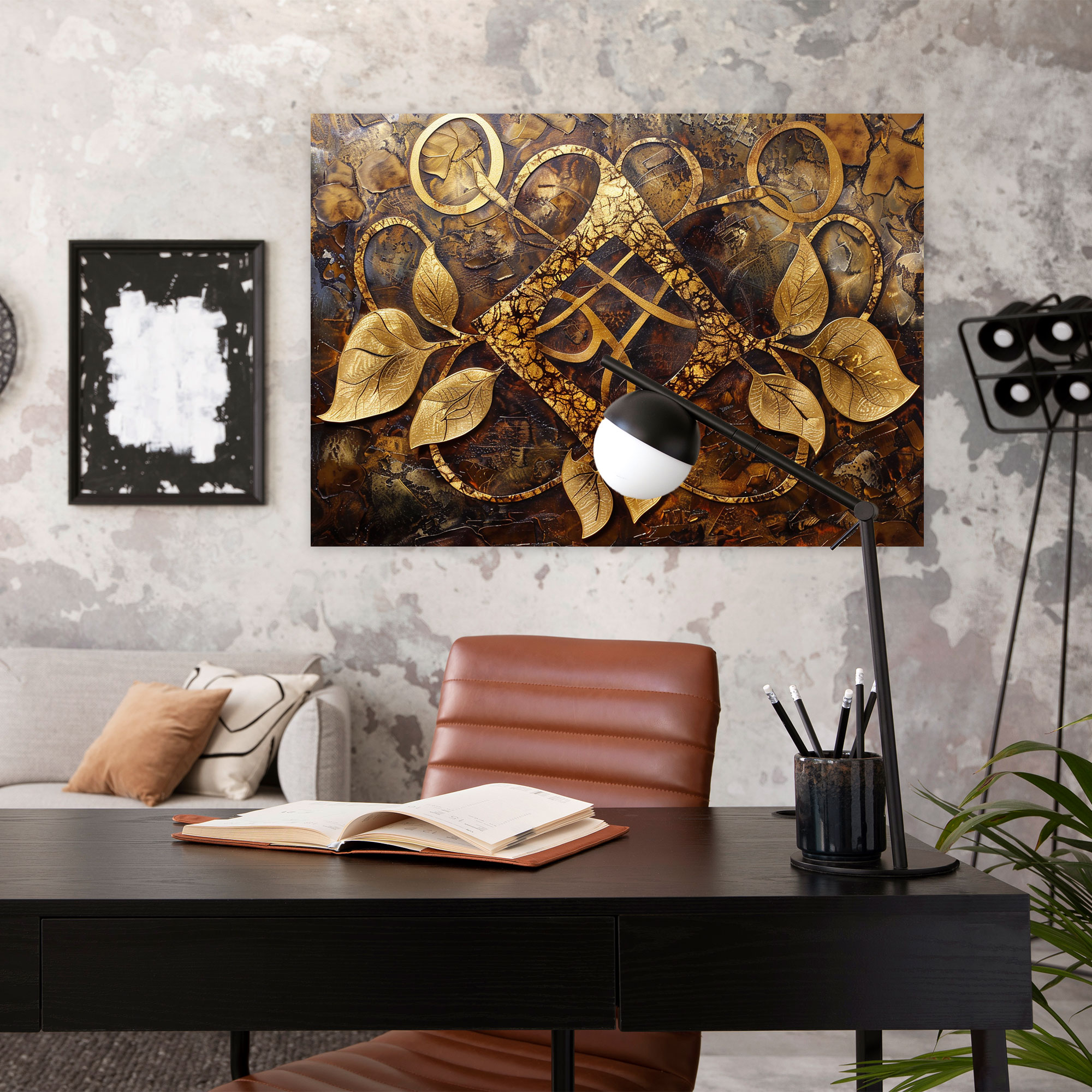 Sumerians Nature Elements Canvas Print - Sumerians, Canvas, Acrylic Painting, Home Decoration