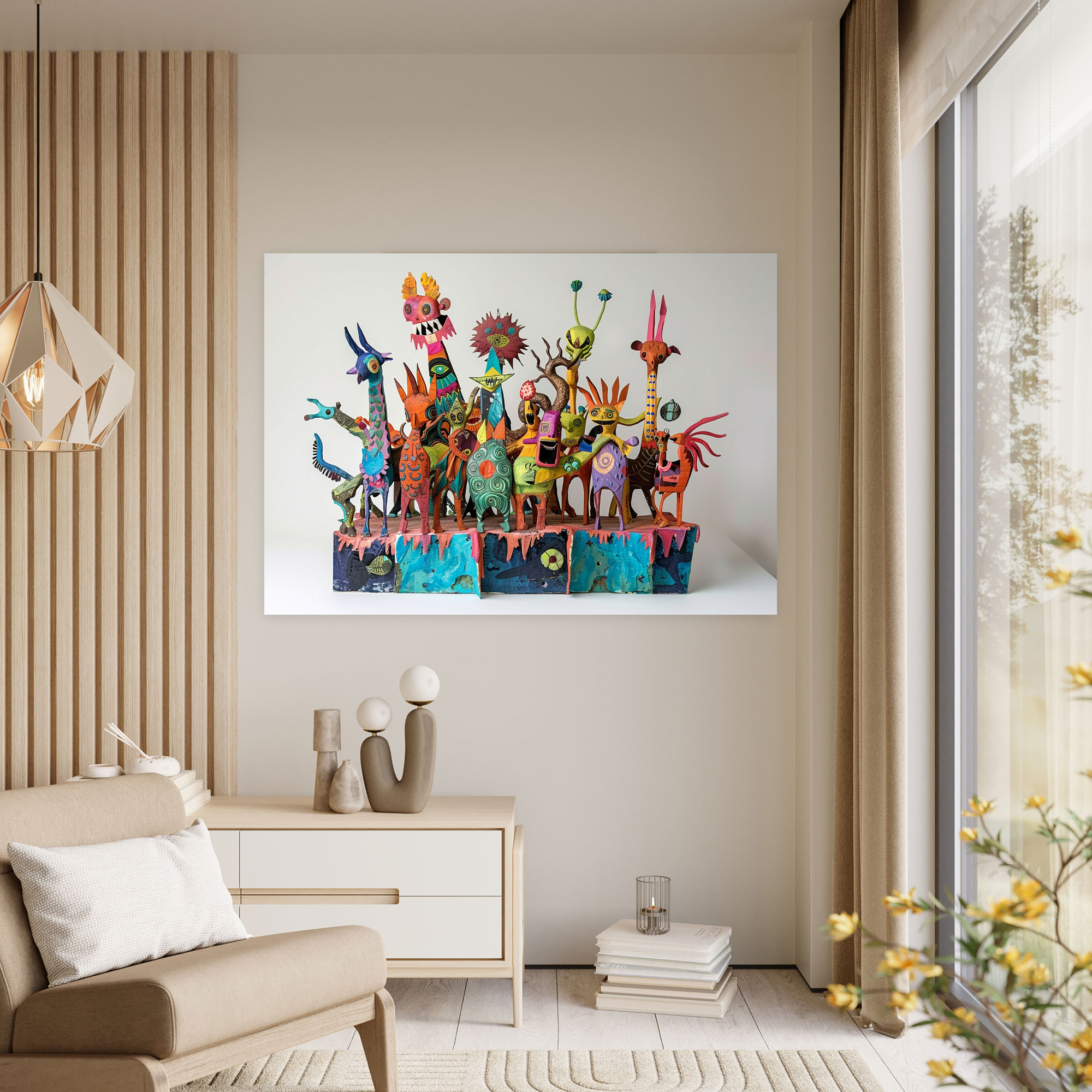 Sumerians Playful Myths Wall Art - Sumerians, Sumerians, Colorful, Wall Decoration