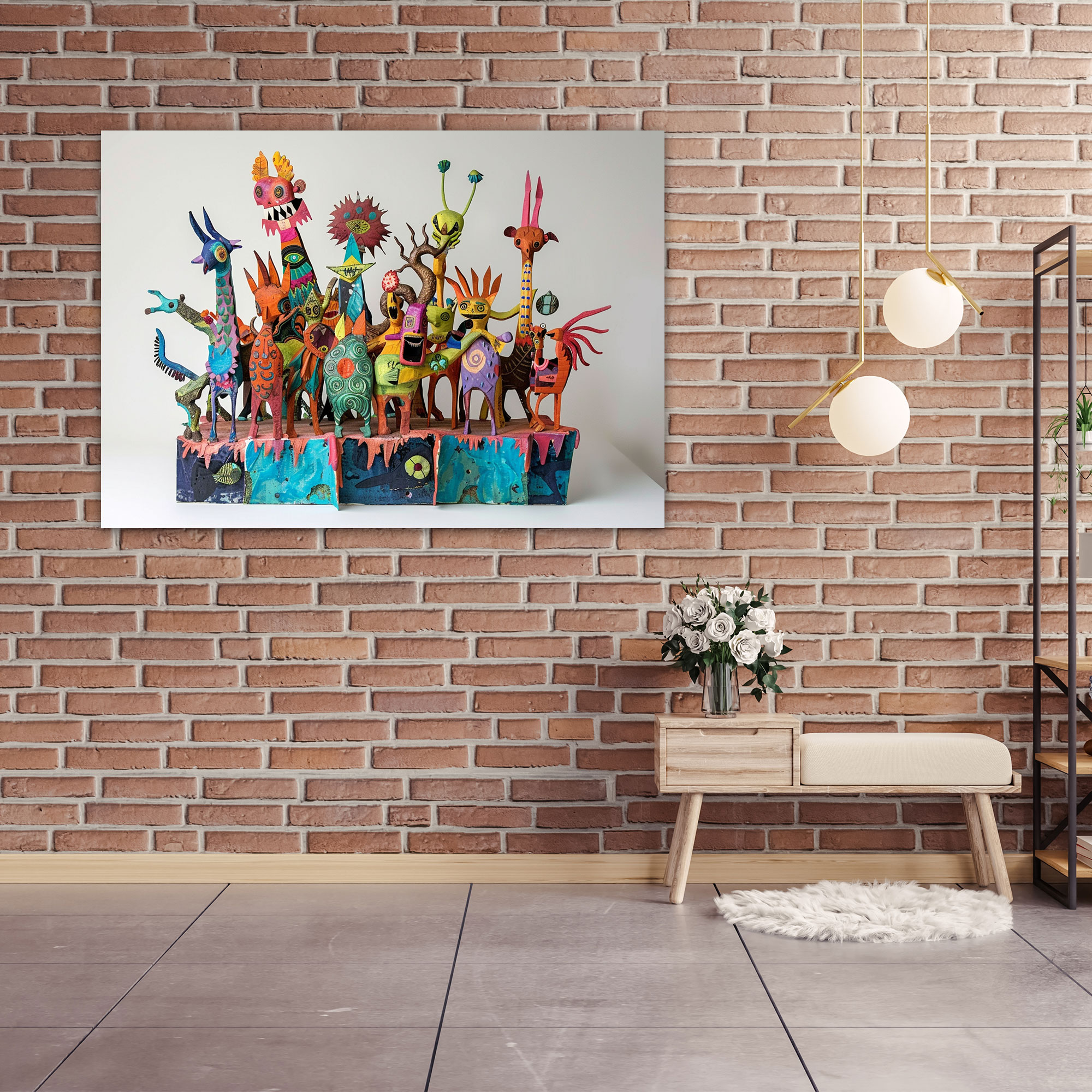 Sumerians Playful Myths Wall Art - Sumerians, Sumerians, Colorful, Wall Decoration