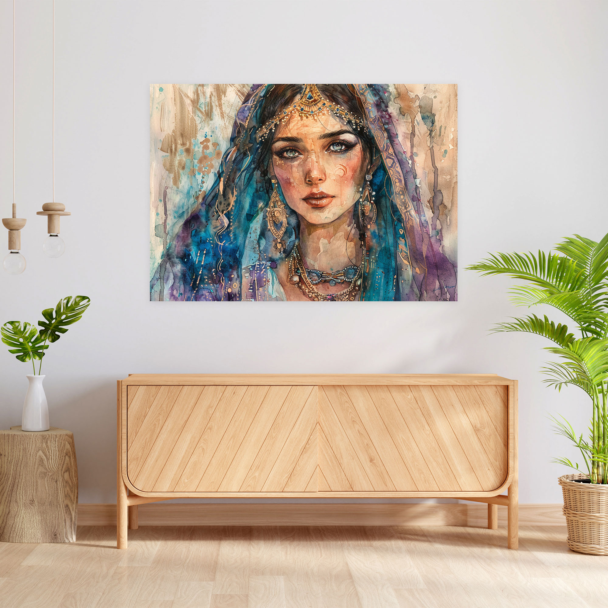 Sumerians Dreamy Portrait Canvas Print - Sumerians, Canvas, Jewelry, Home Decoration