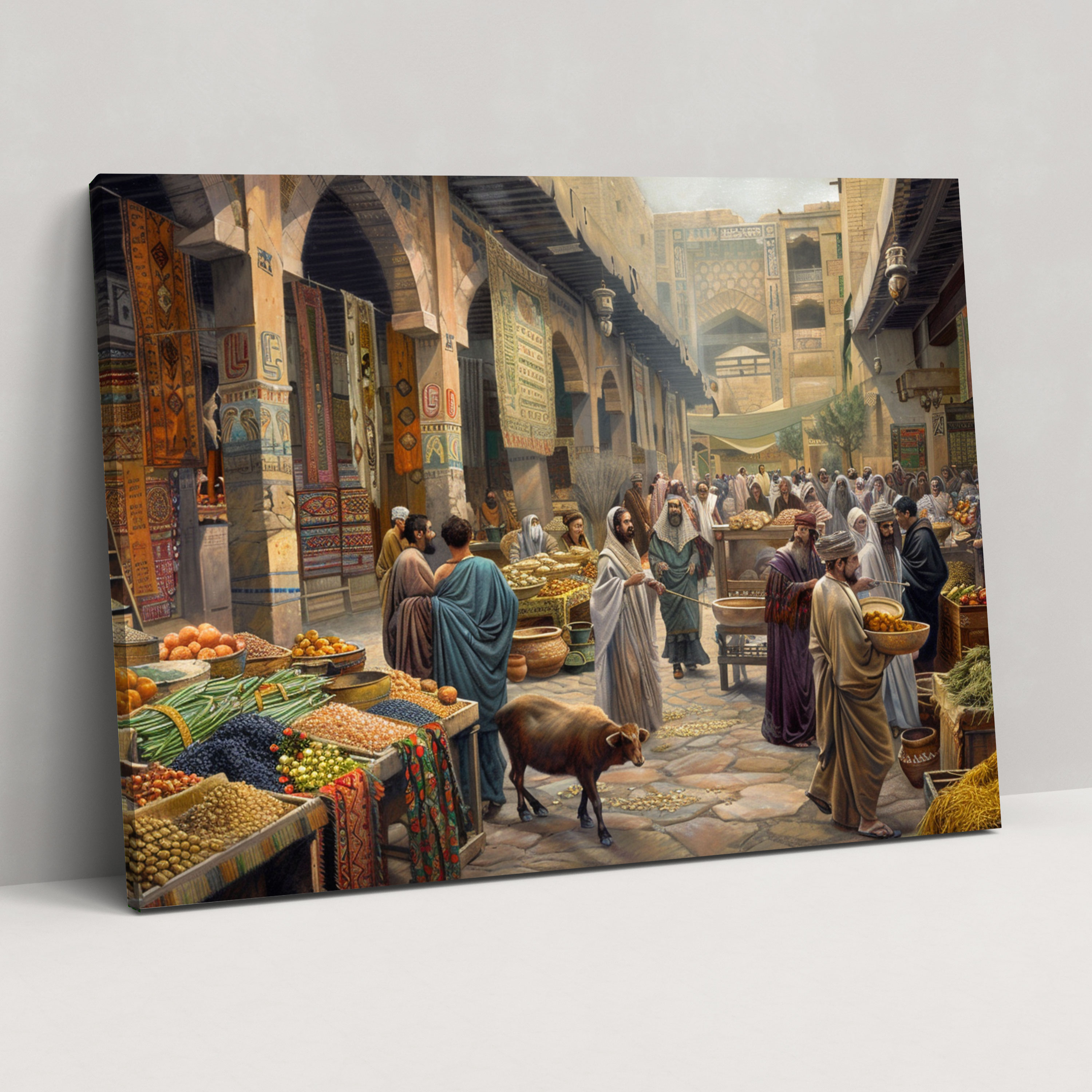 Sumerische Wandkunst - Leinwandbild Sumerische Wandkunst