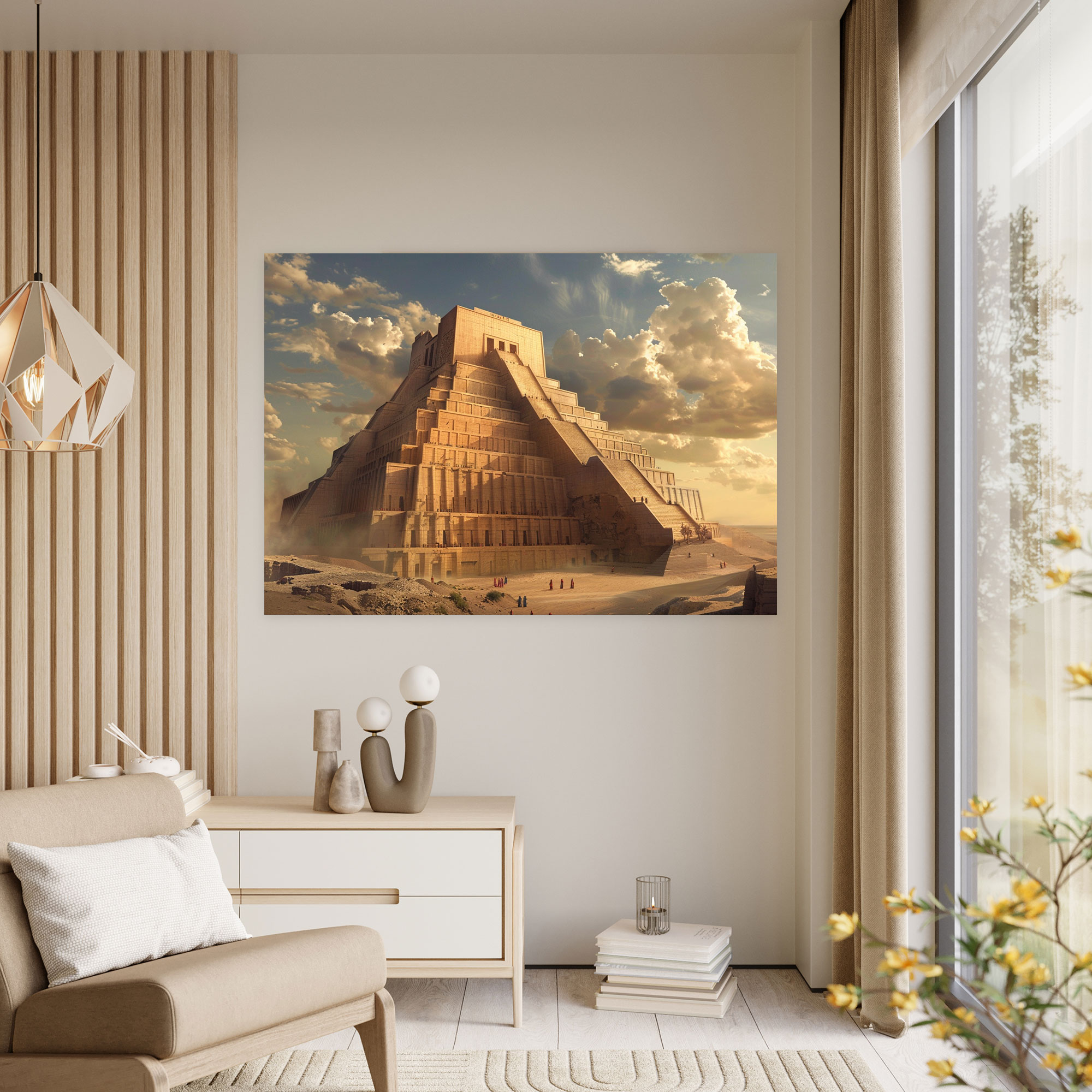 Leinwandbild der Sumerer - Sumerer Leinwand Wandkunst Leinwandbild.