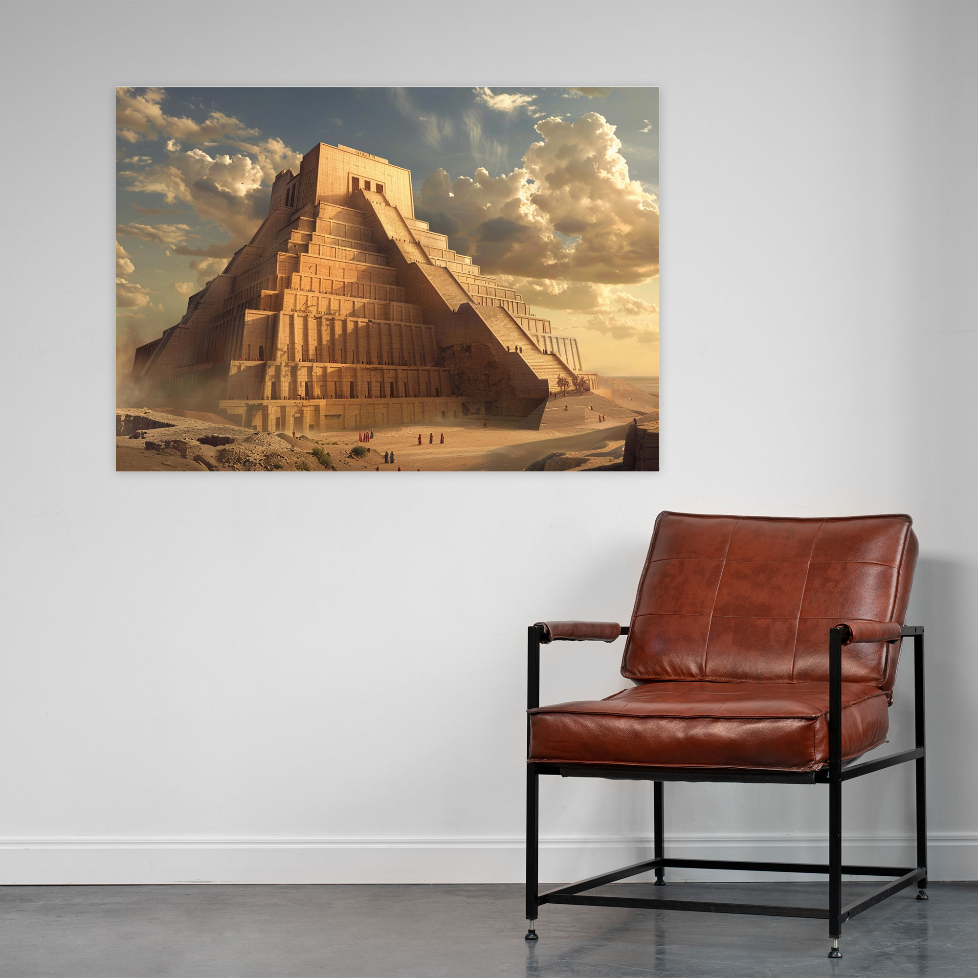 Leinwandbild der Sumerer - Sumerer Leinwand Wandkunst Leinwandbild.