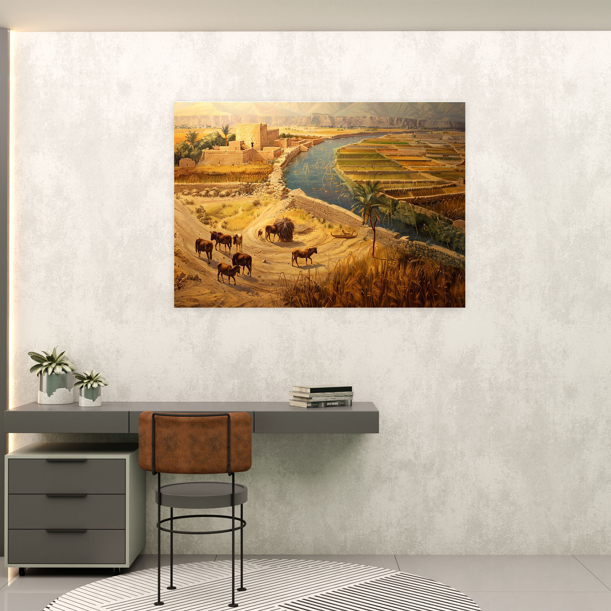 Sumerians Wall Decoration - Sumerians, Wall Decoration, Canvas Wall Art, Sumerians