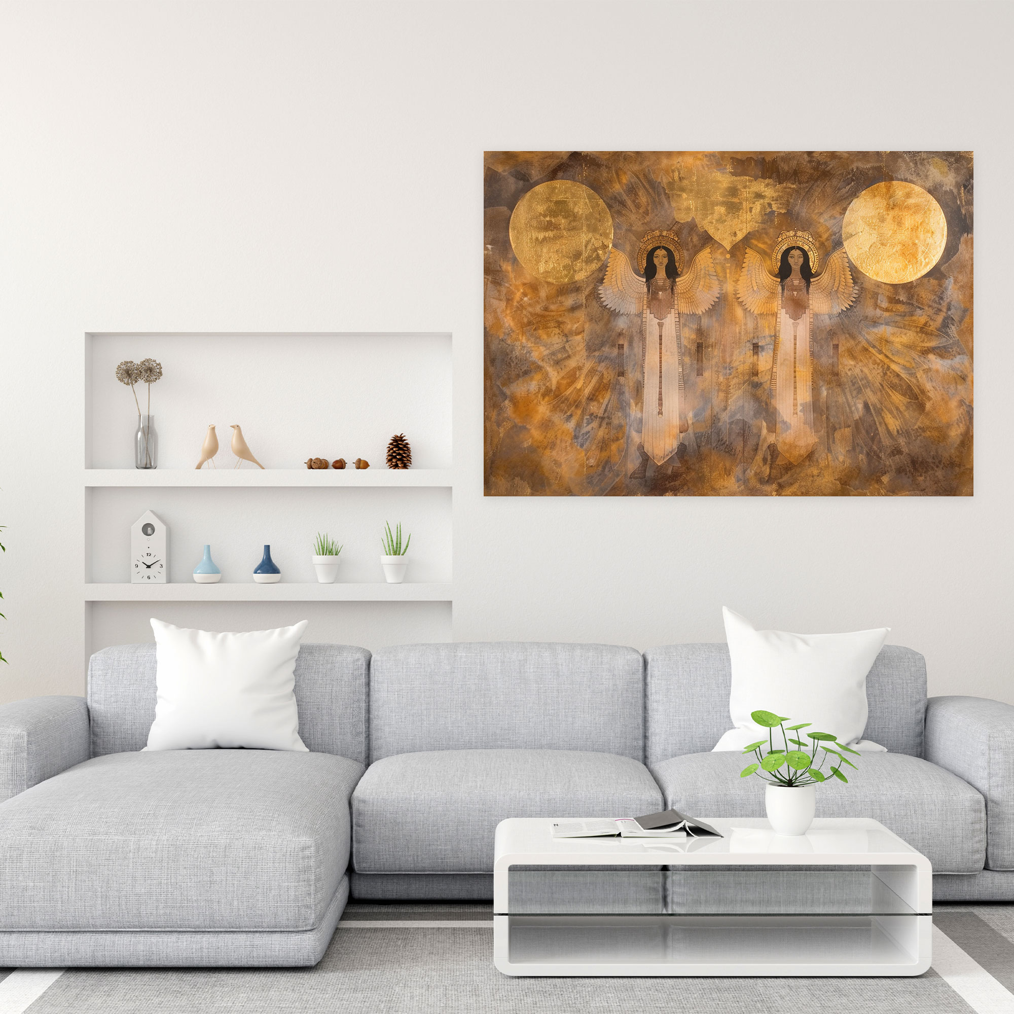 Sumerische Göttinnen Himmels Wandkunst - Leinwand für Zuhause Dekoration