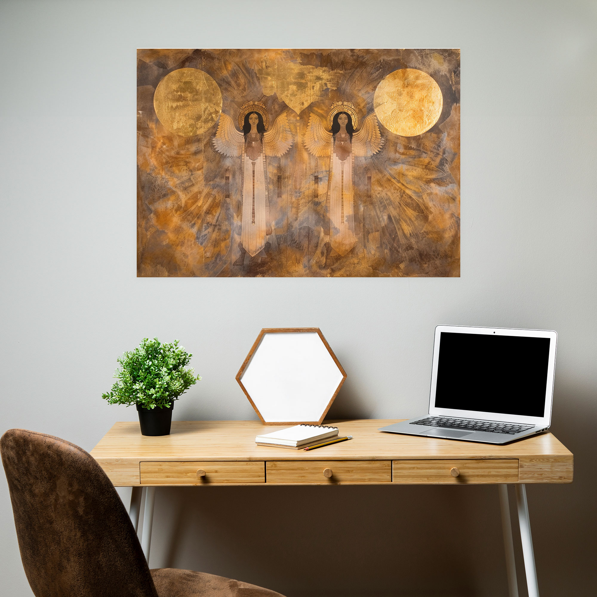 Sumerische Göttinnen Himmels Wandkunst - Leinwand für Zuhause Dekoration