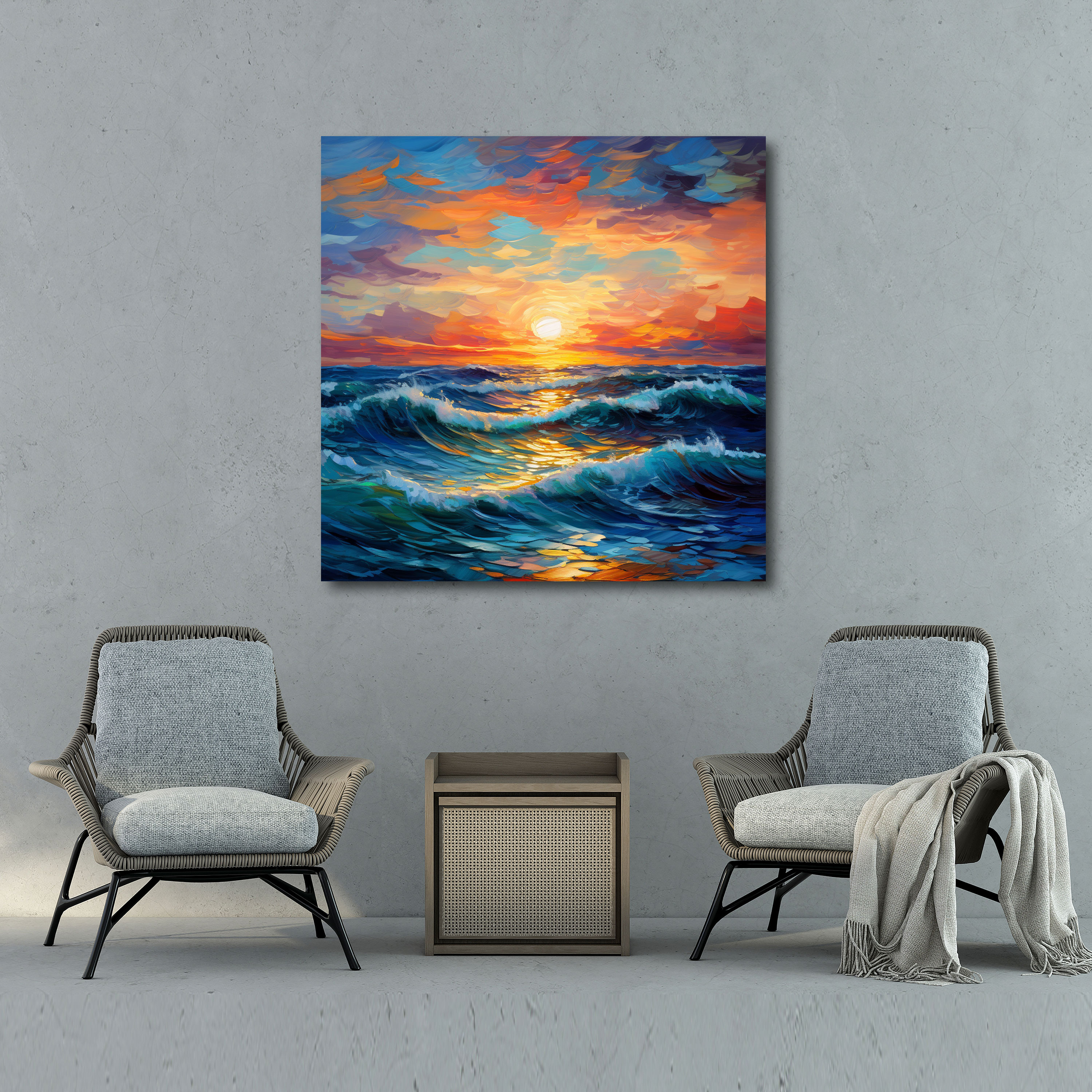 Sunset Canvas Print Wall Art - Sunset, Wall Decoration, Canvas, Canvas Wall Art