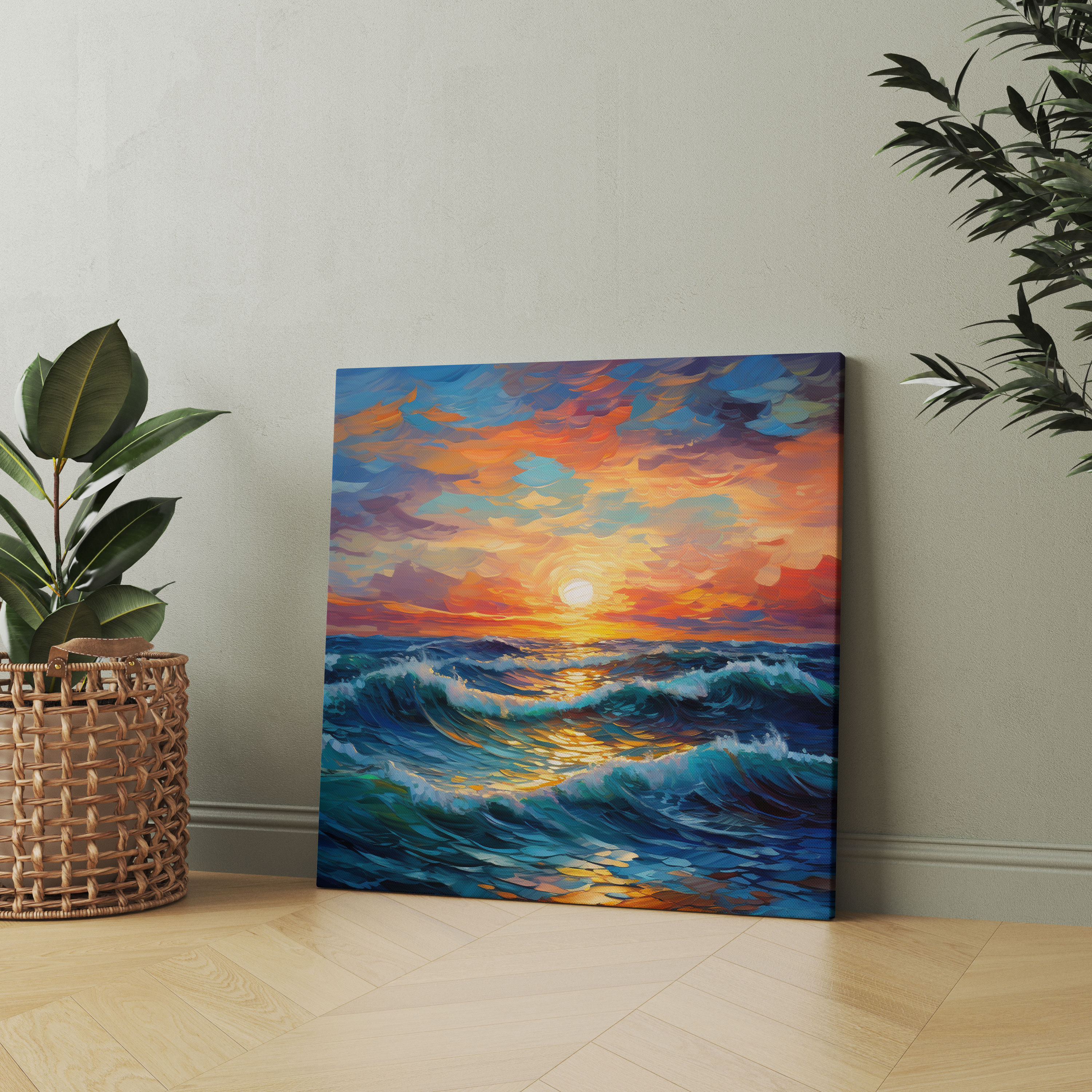 Sunset Canvas Print Wall Art - Sunset, Wall Decoration, Canvas, Canvas Wall Art