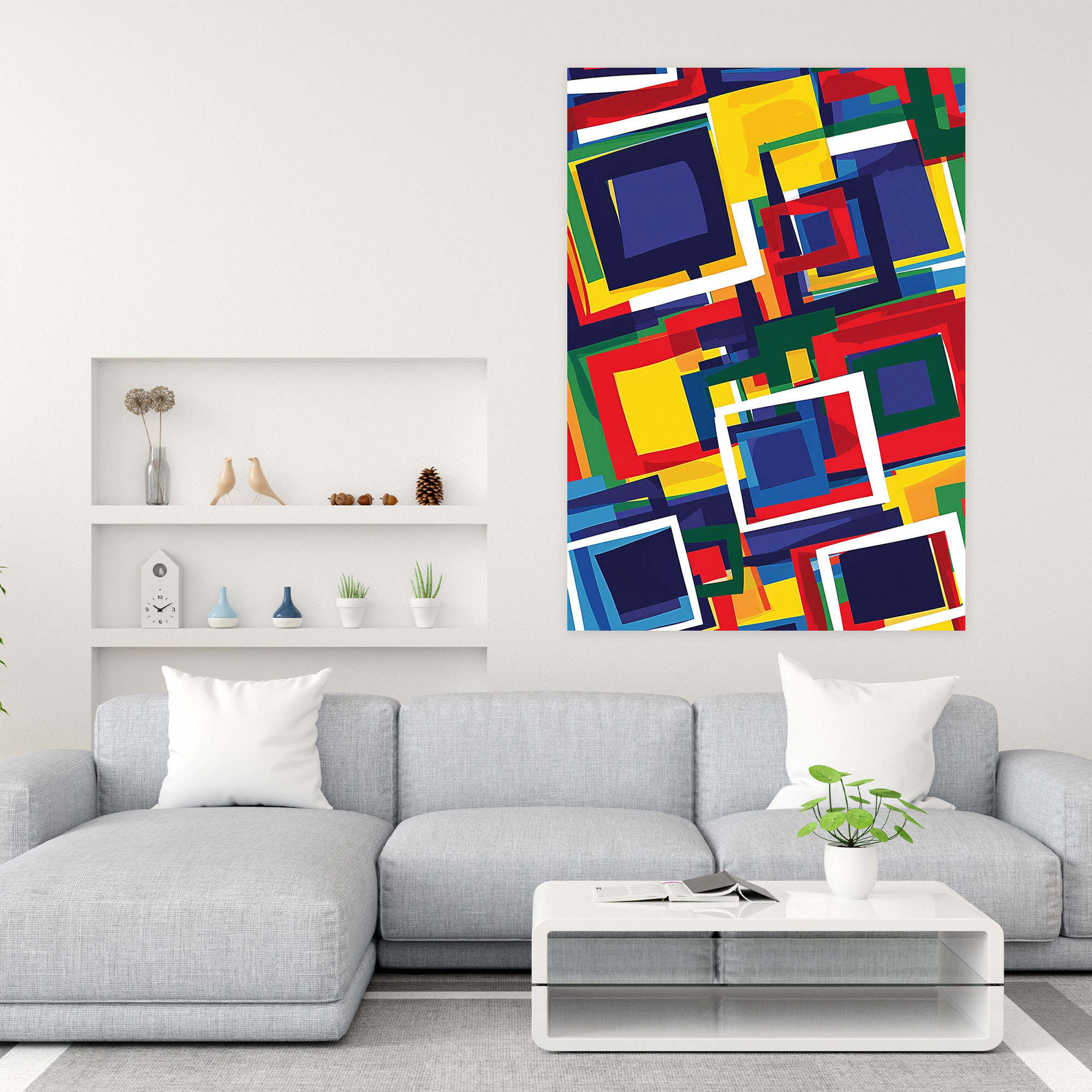 Suprematism Wall Art - Suprematism, Suprematism, Home Decoration, Primary Colors