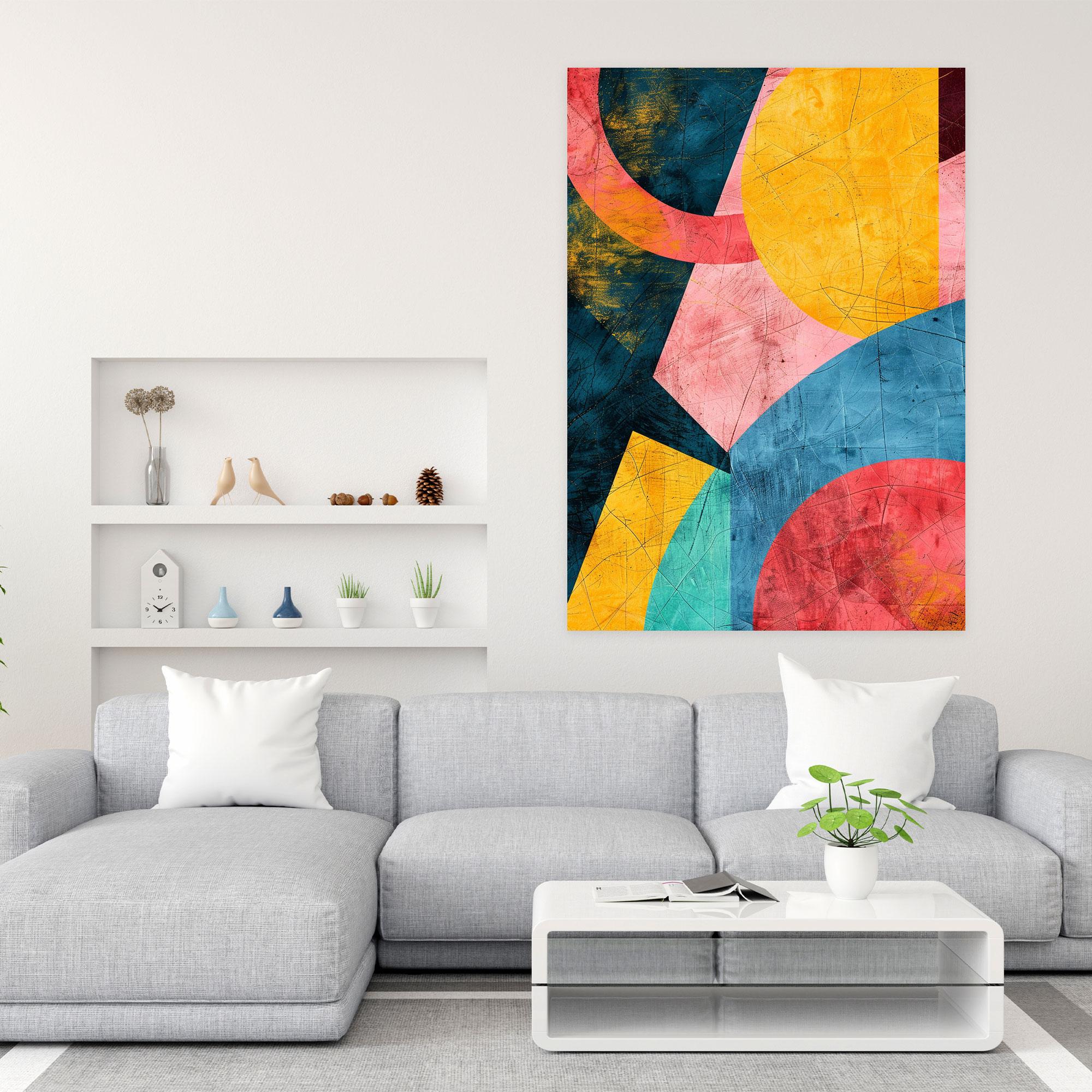 Suprematism Canvas Print - Suprematism, Vibrant Colors, Home Decoration, Wall Art