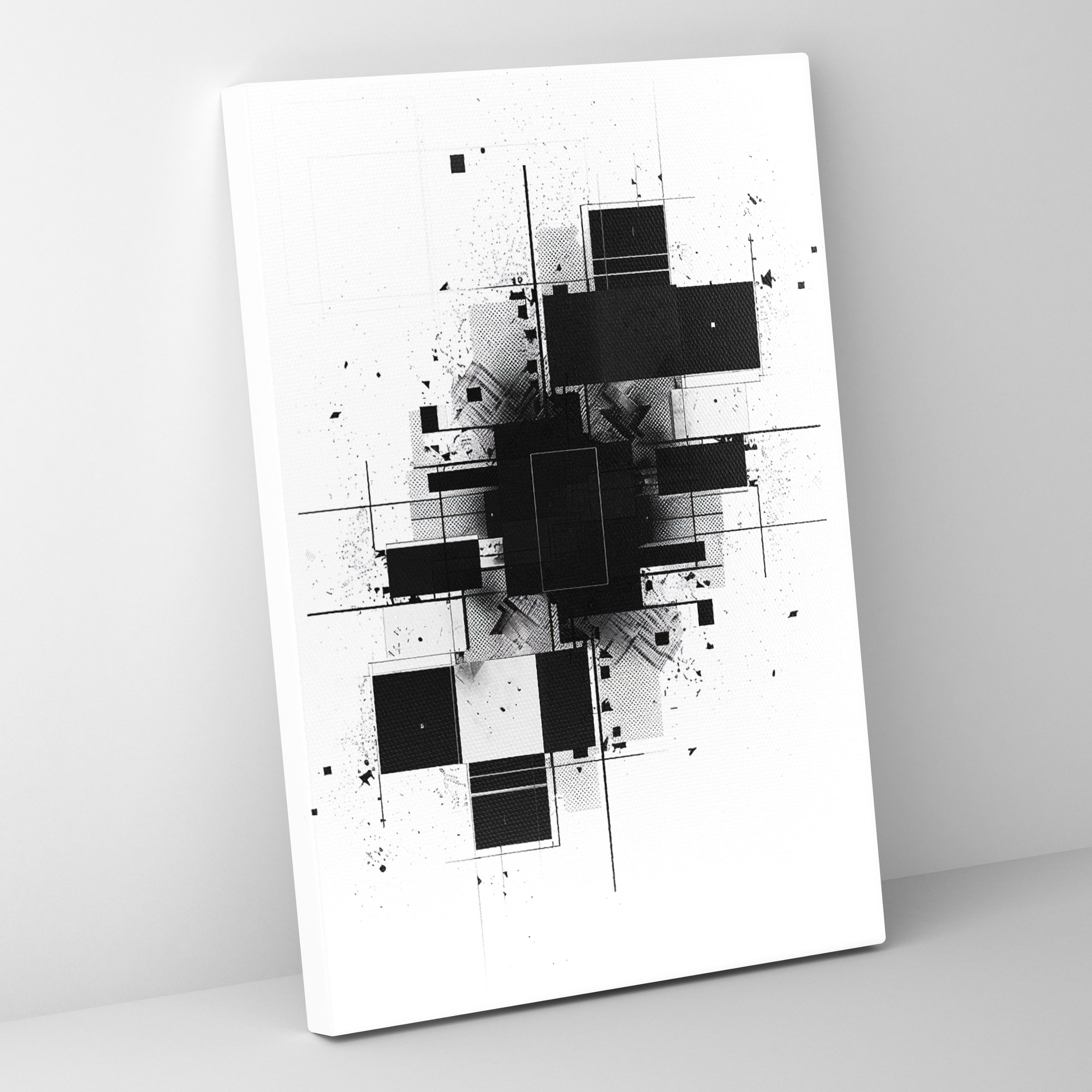 Suprematism Wall Art - Suprematism, Canvas Print, Black And White Art, Suprematism