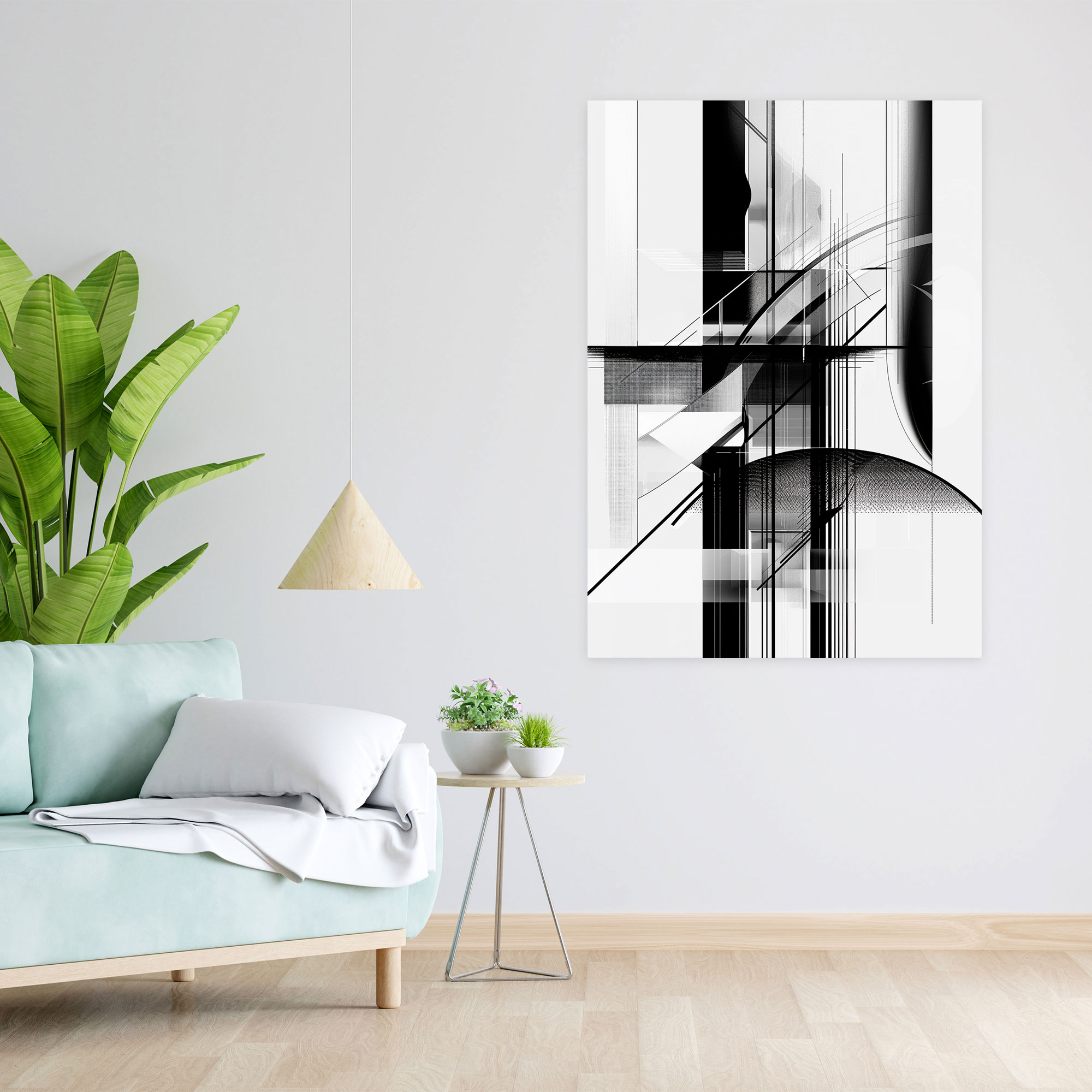 Suprematism Canvas Print - Suprematism, Wall Decoration, Monochromatic, Wall Art