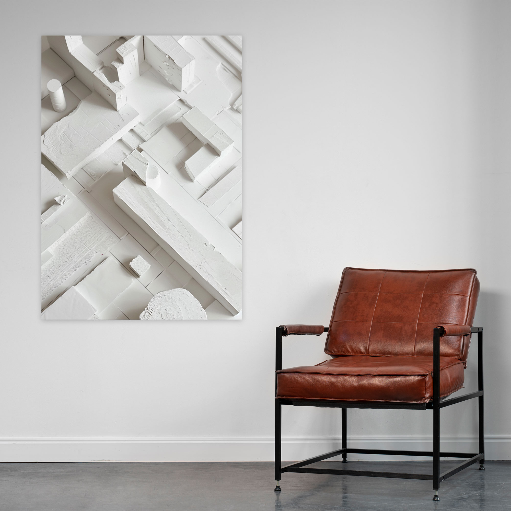 White On White Suprematism Canvas Print - Suprematism, Home Decoration, Canvas Print, Canvas Wall Art