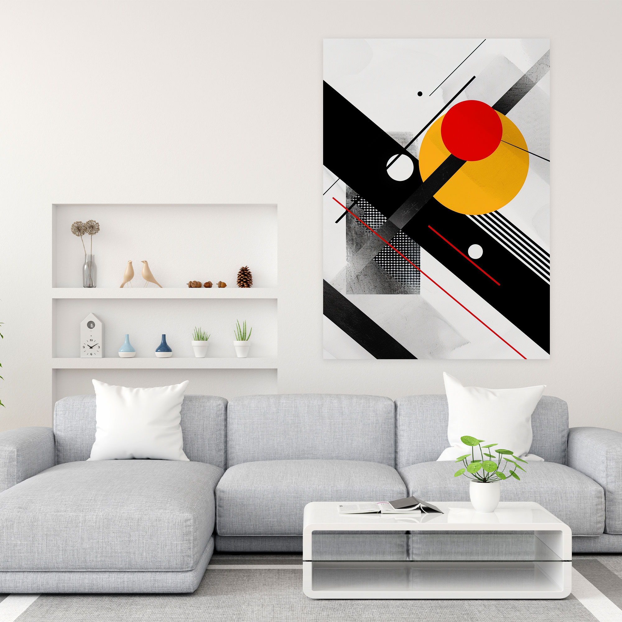Geometric Abstraction Suprematism Wall Decoration - Suprematism, Geometric Art, Canvas Wall Art, Wall Decoration