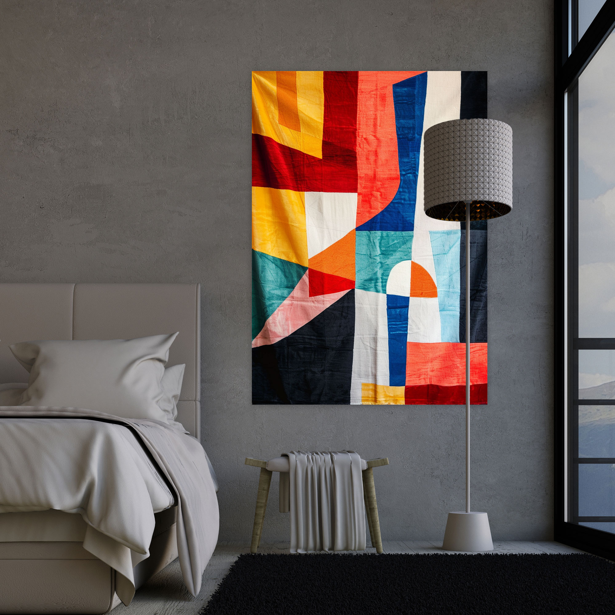 Colorful Suprematism Wall Decoration - Suprematism, Colorful Art, Home Decoration, Abstract Art