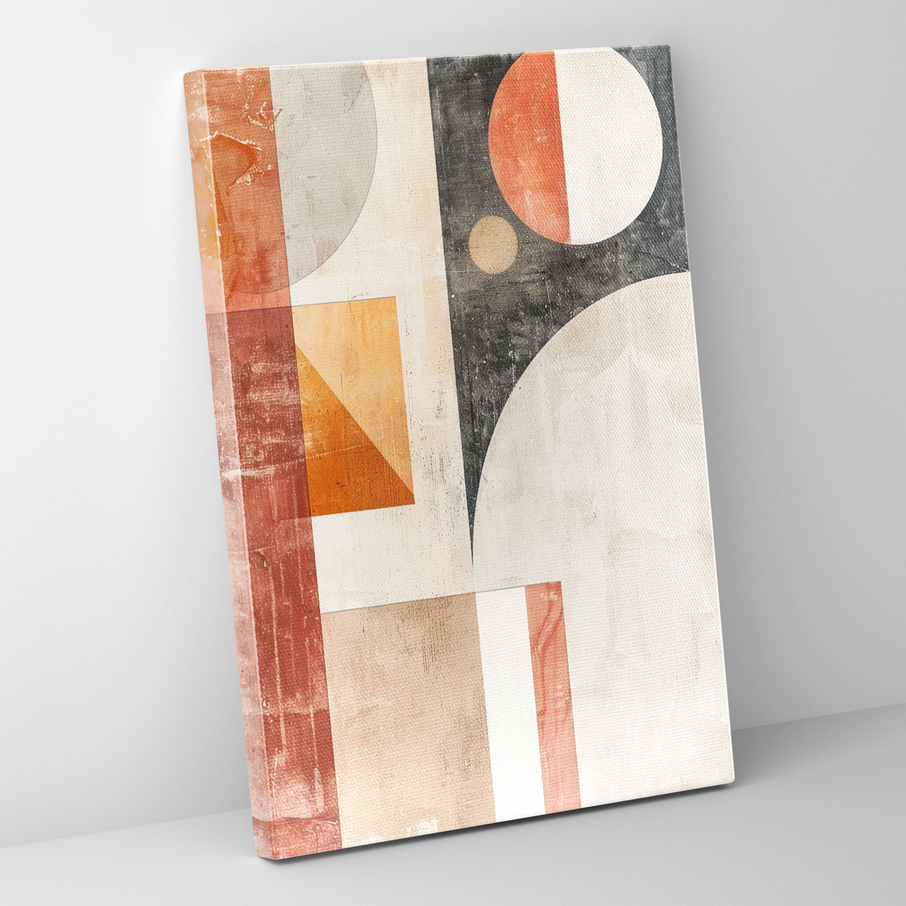 Muted Tones Suprematism Canvas Print - Suprematism, Wall Decoration, Wall Art, Neutral Tones