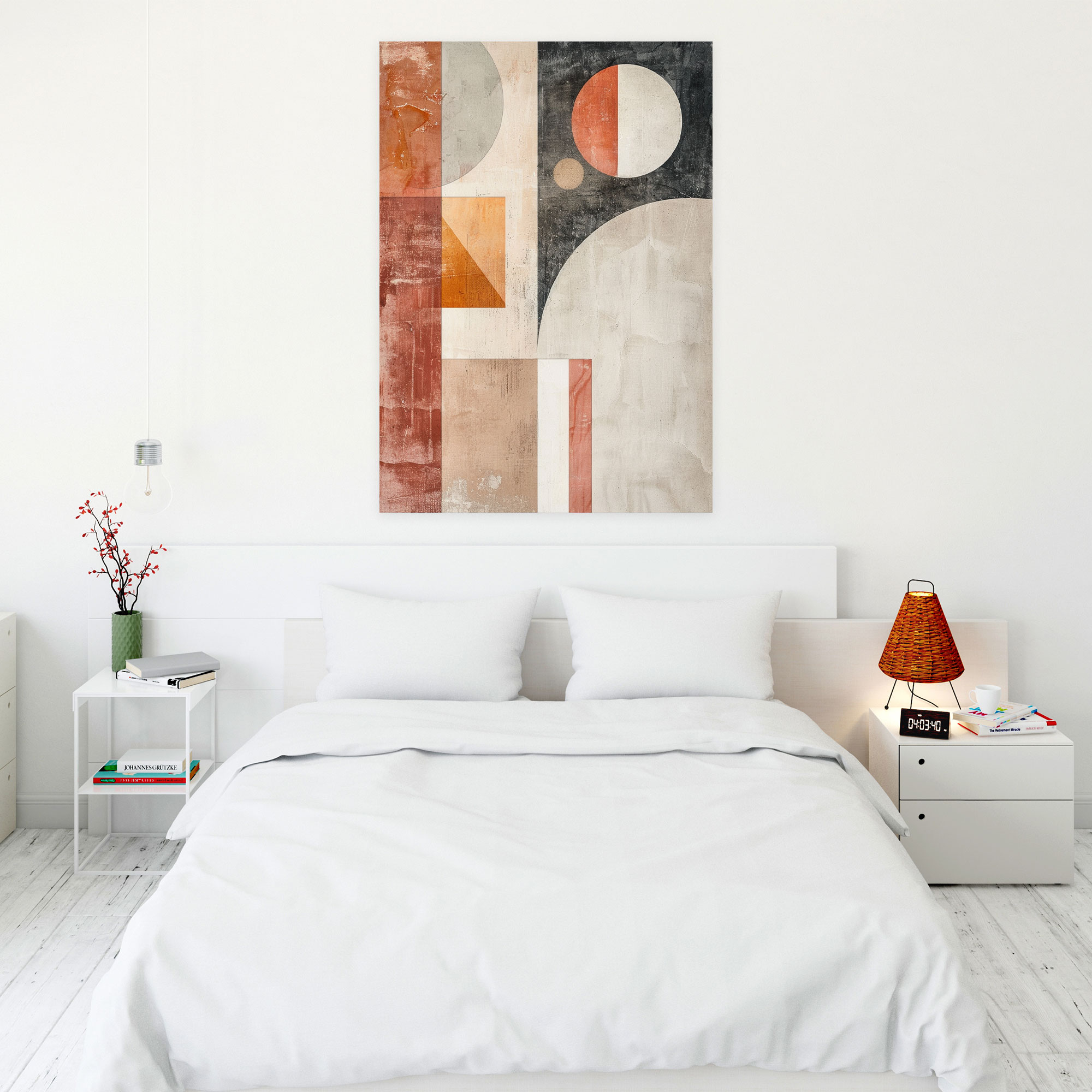 Muted Tones Suprematism Canvas Print - Suprematism, Wall Decoration, Wall Art, Neutral Tones