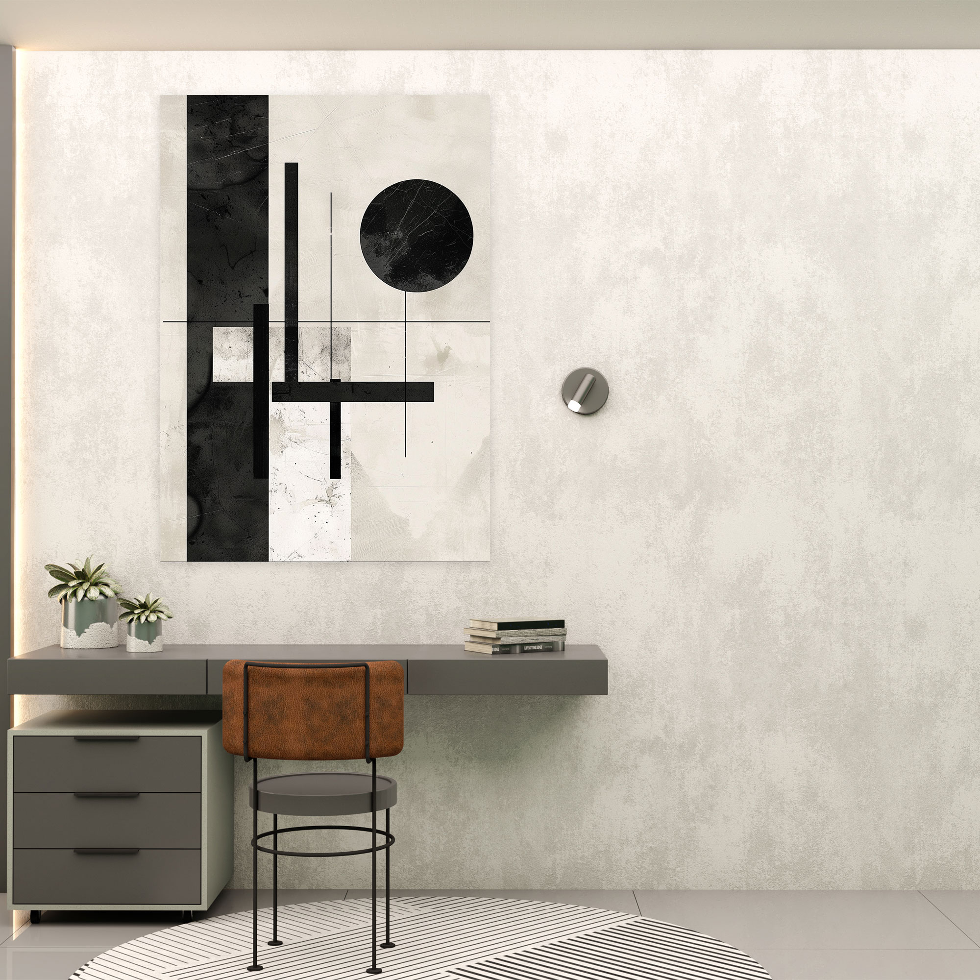 Black And White Minimalist Suprematism Wall Art - Suprematism, Black And White Art, Minimalist Decor, Wall Art