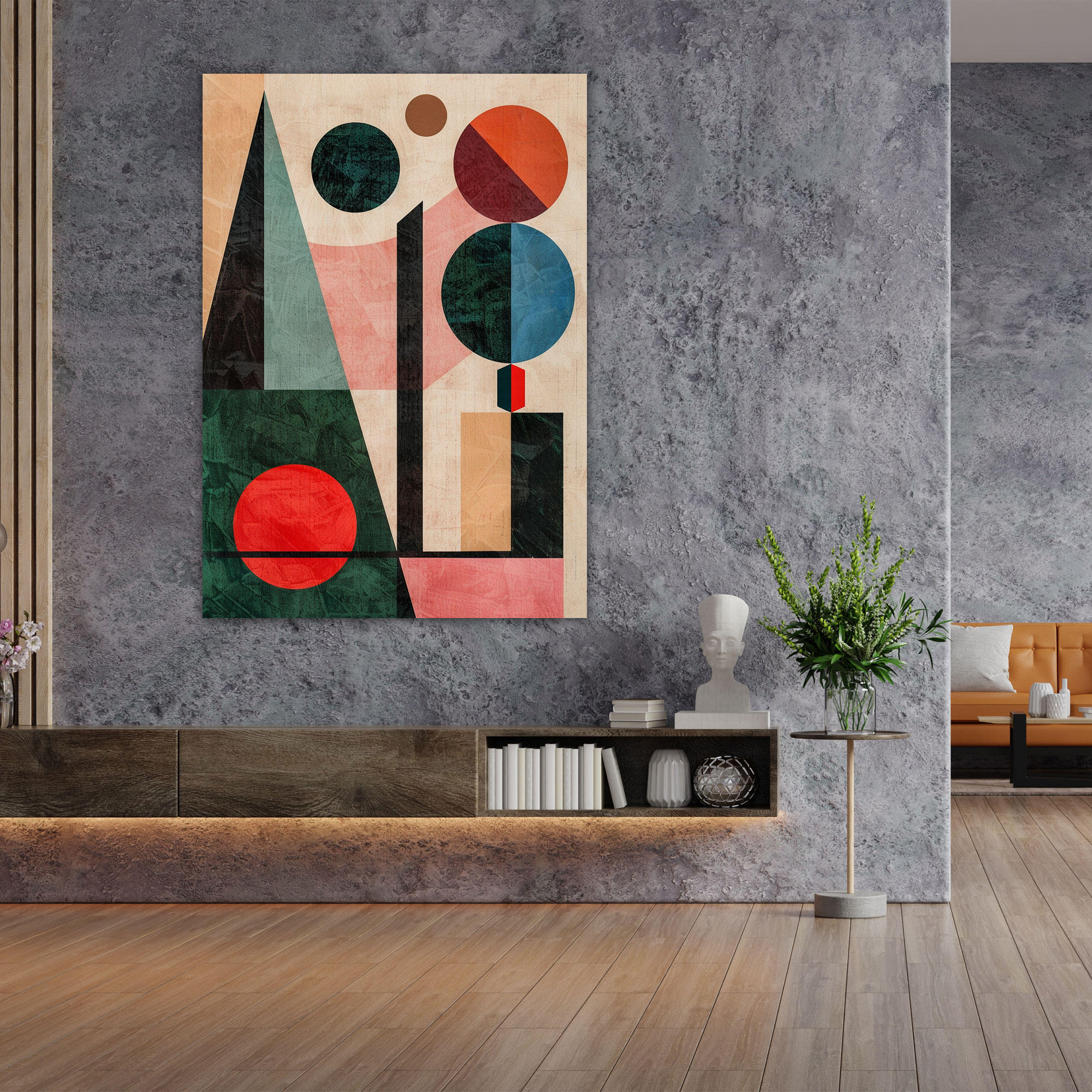 Suprematism Geometric Abstract Canvas Print - Suprematism, Home Decoration, Wall Art, Suprematism