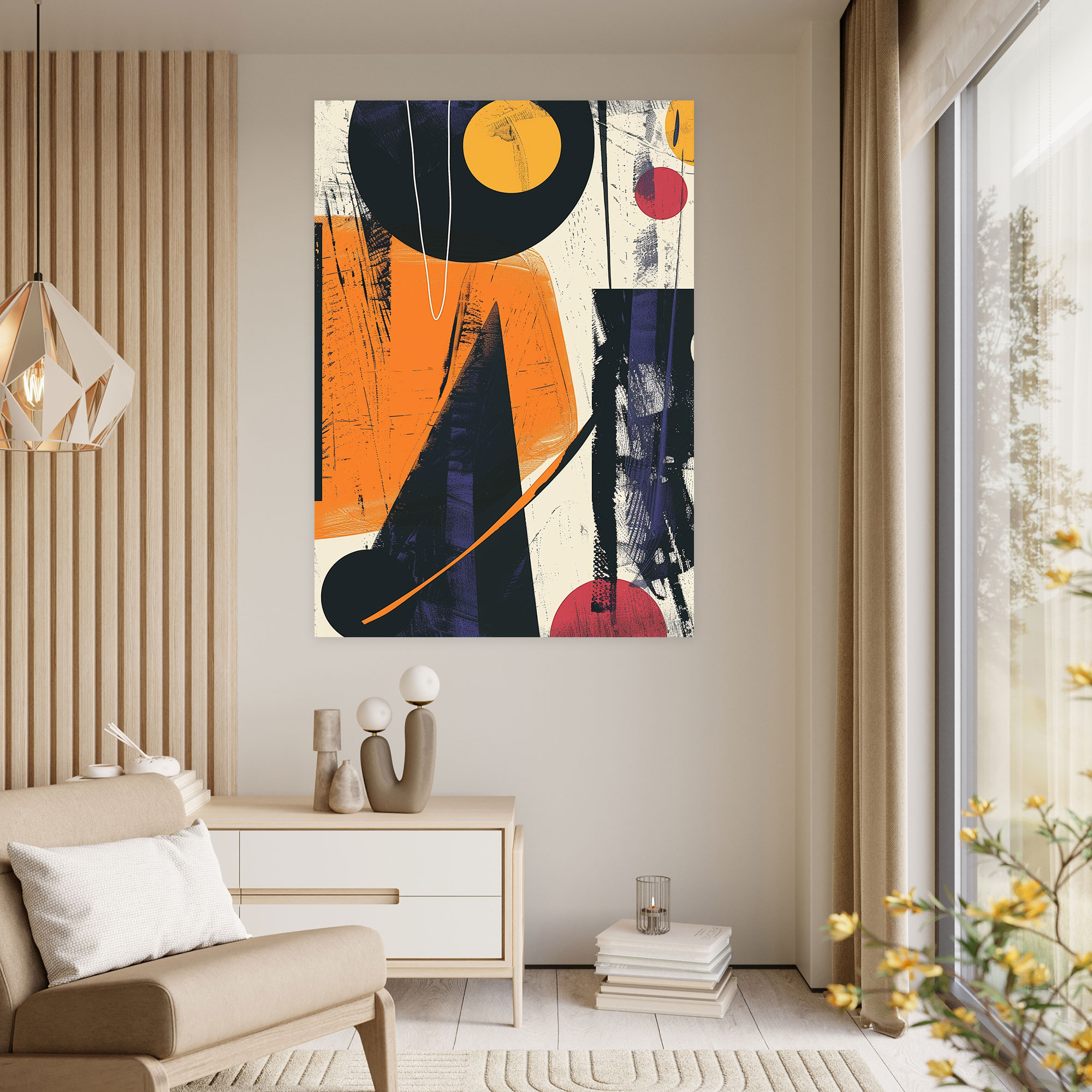 Suprematism Bold Colors Wall Art - Suprematism, Lines, Wall Art, Bold Colors