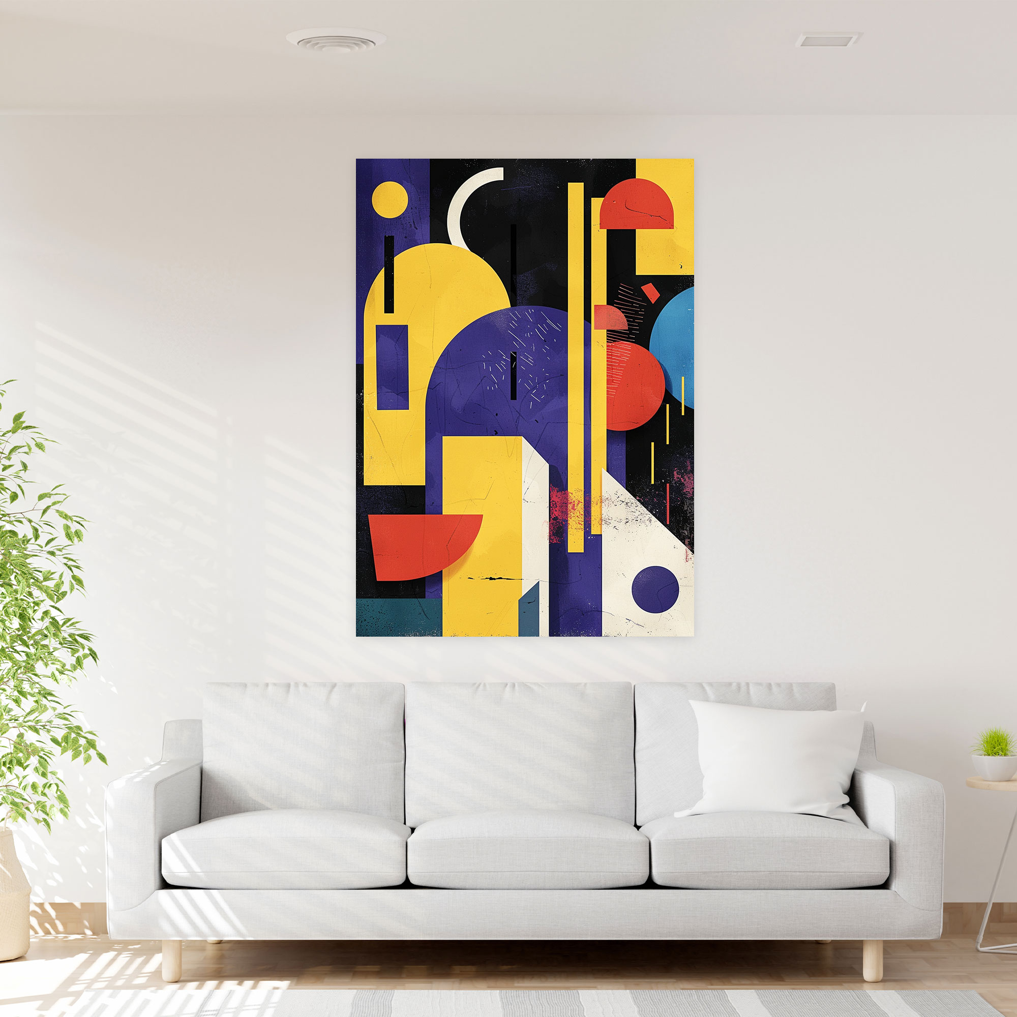 Suprematism Playful Shapes Canvas Print - Suprematism, Suprematism, Canvas, Modern Art