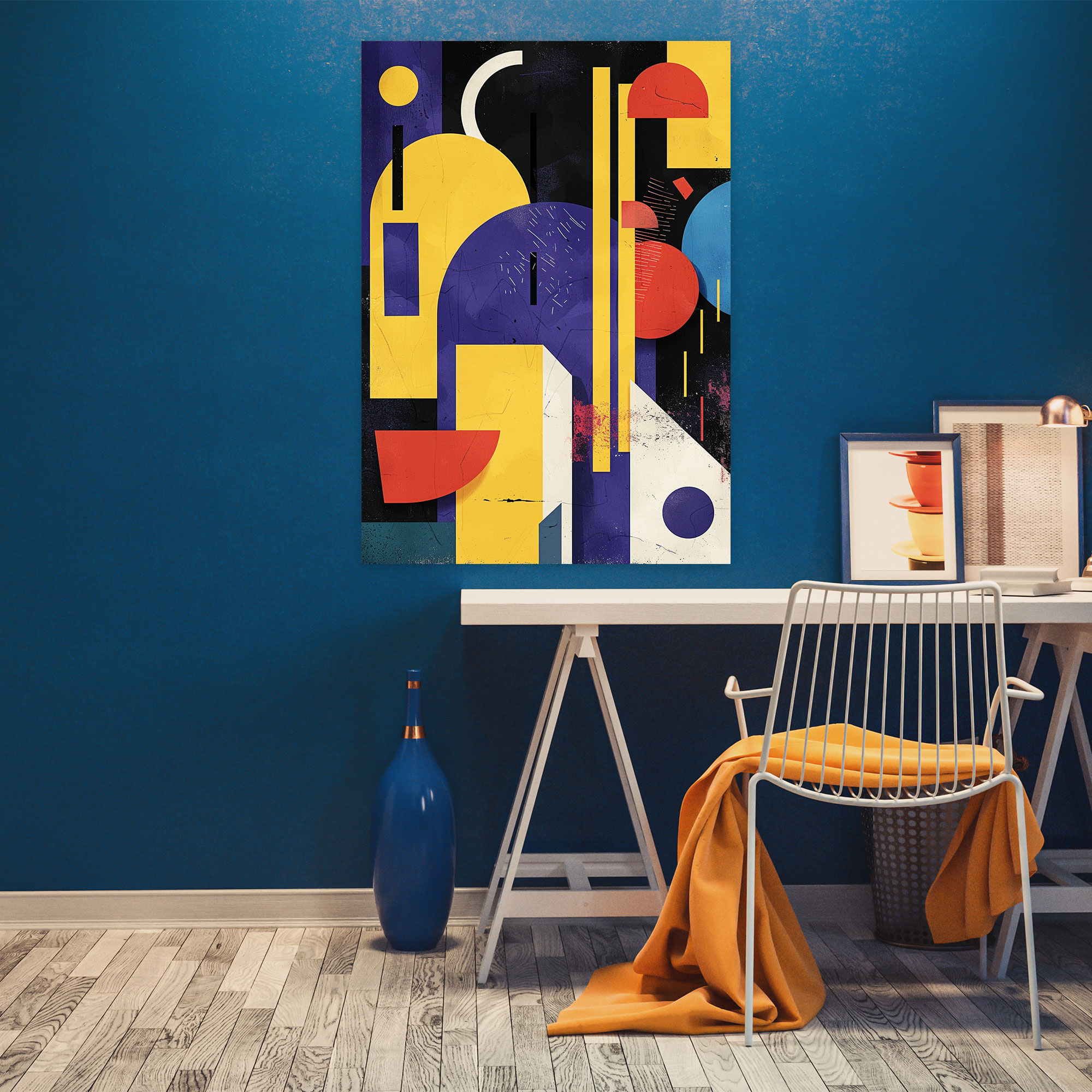 Suprematism Playful Shapes Canvas Print - Suprematism, Suprematism, Canvas, Modern Art