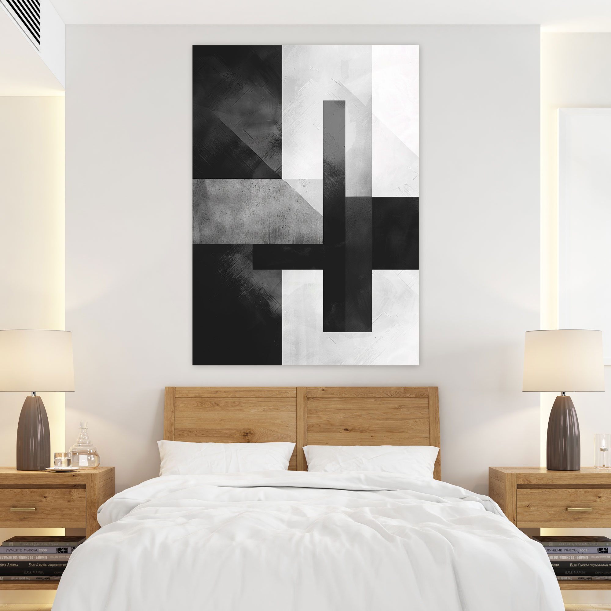 Suprematism Shades Of Grey Canvas Print - Suprematism, Suprematism, Abstract Art, Home Decoration
