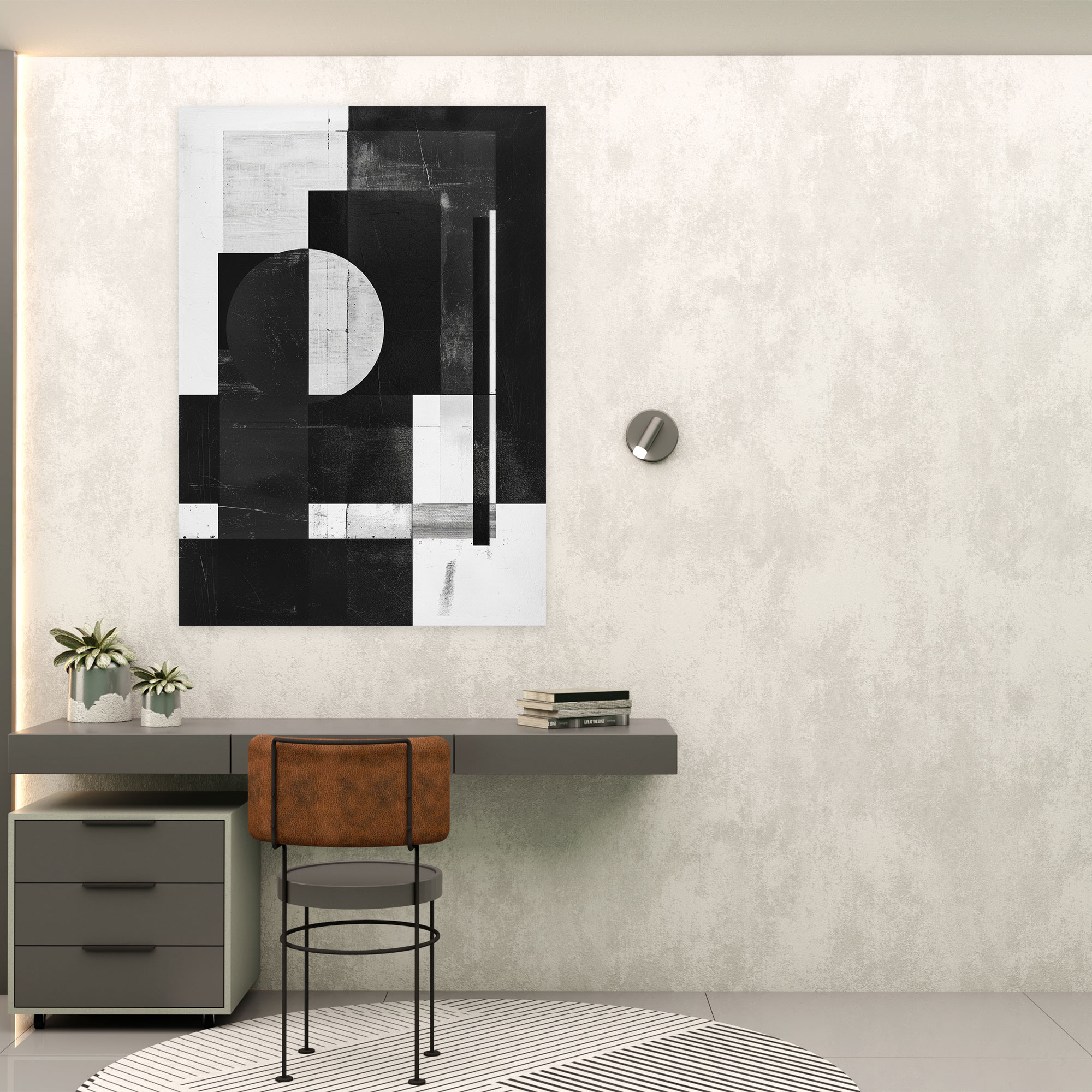 Suprematism Monochromatic Canvas Print - Suprematism, Canvas Print, Home Decoration, Canvas Wall Art