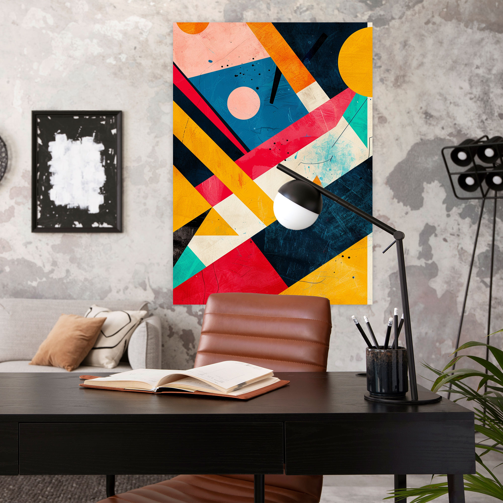 Suprematism Vibrant Wall Art - Suprematism, Suprematism, Dynamic Shapes, Home Decoration