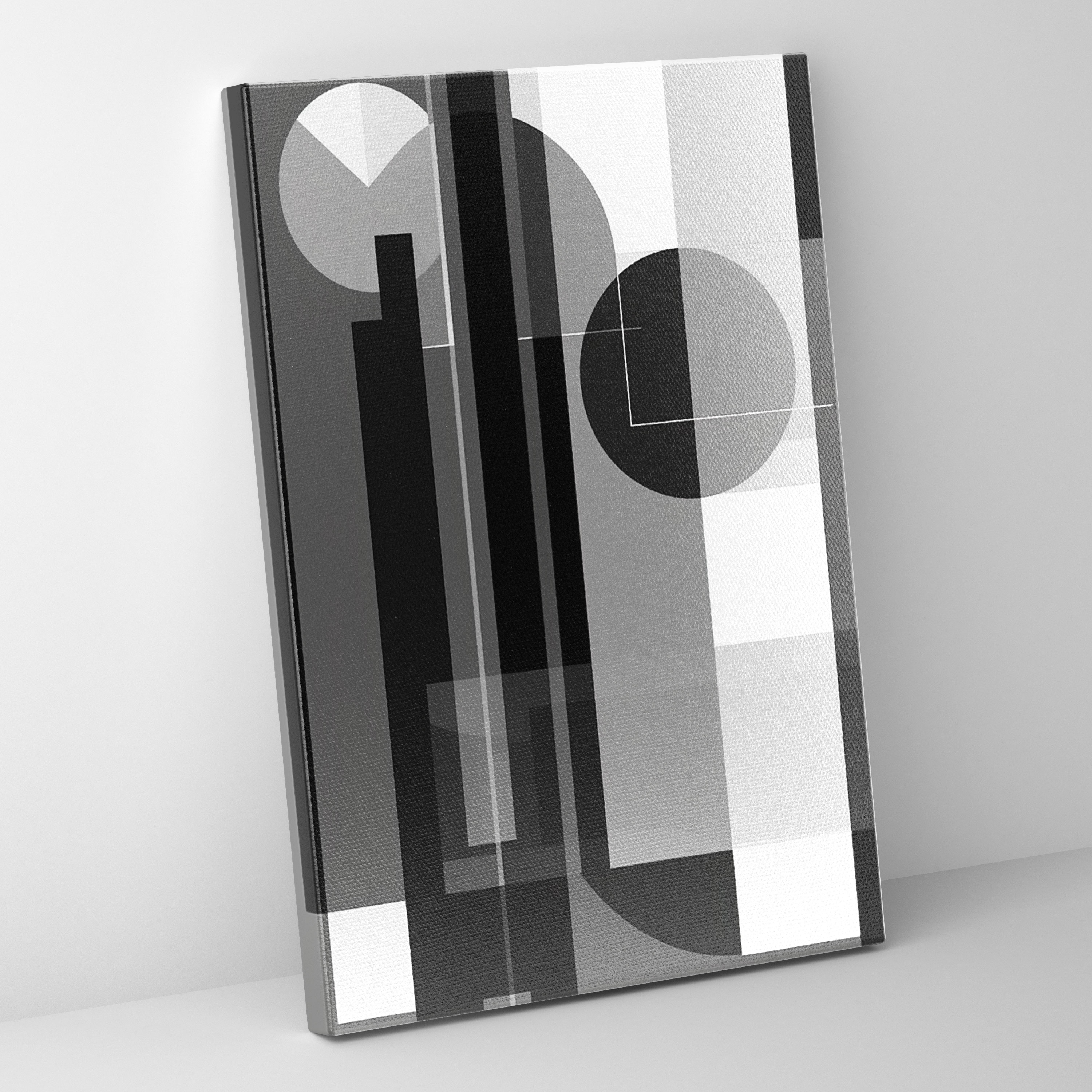 Suprematism Gray Tones Canvas Print - Suprematism, Canvas Print, Home Decoration, Suprematism