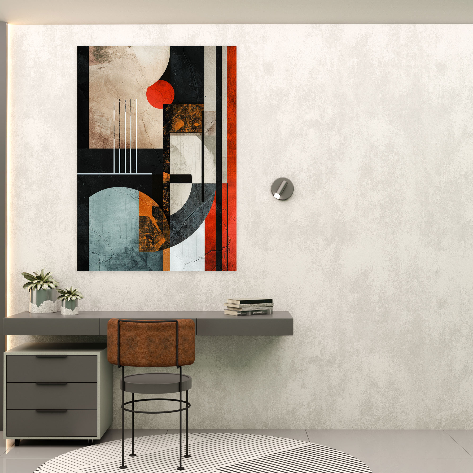 Suprematism Abstract Canvas Wall Decoration - Suprematism, Suprematism, Textures, Canvas Print