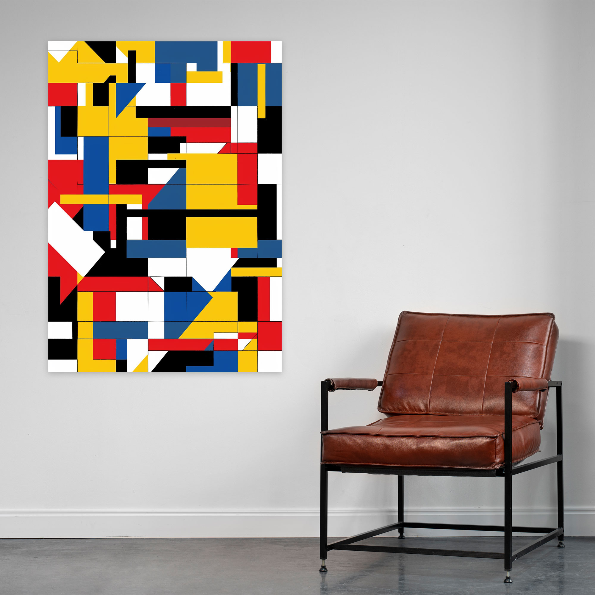 Suprematism Primary Colors Wall Decoration - Suprematism, Suprematism, Canvas, Wall Decoration