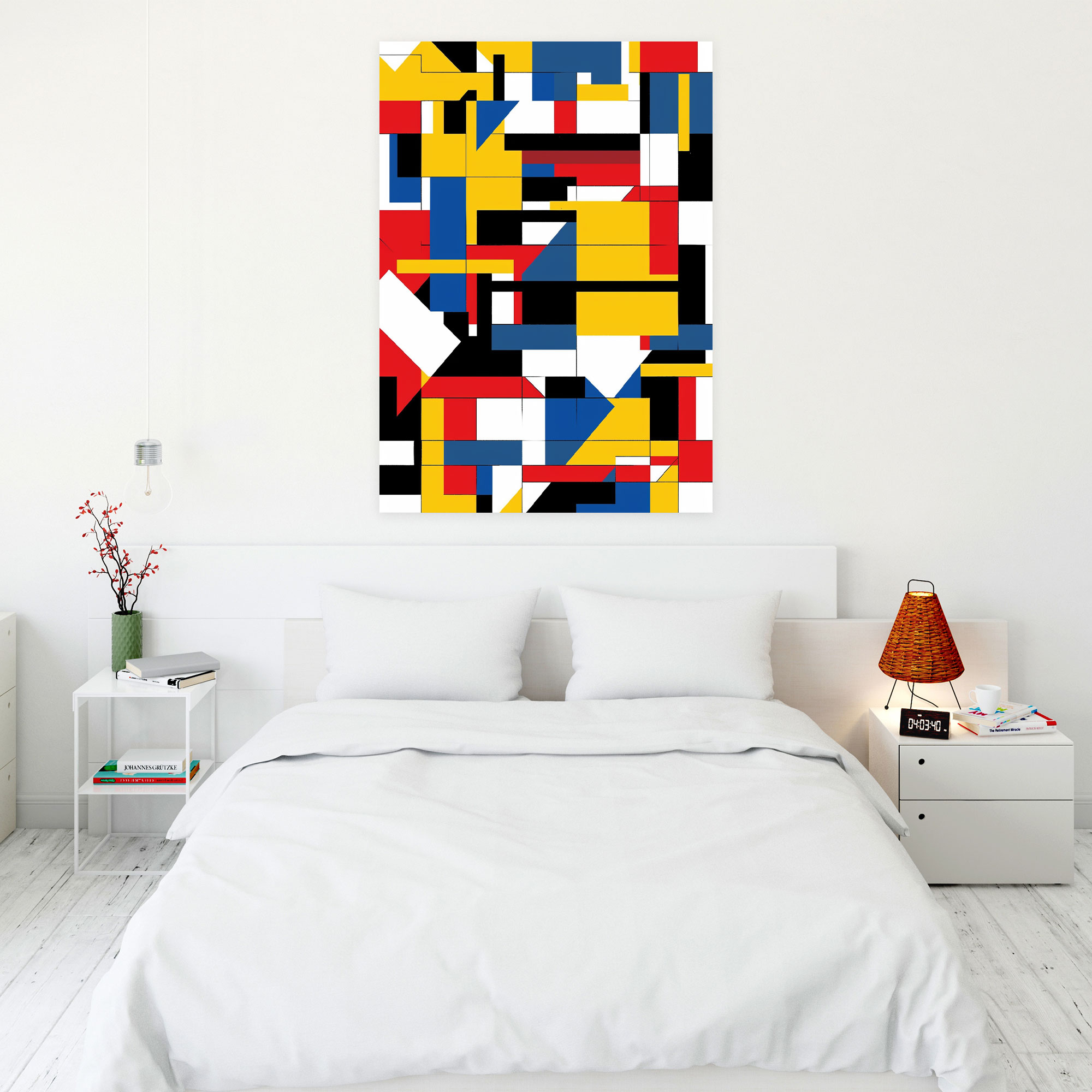 Suprematism Primary Colors Wall Decoration - Suprematism, Suprematism, Canvas, Wall Decoration