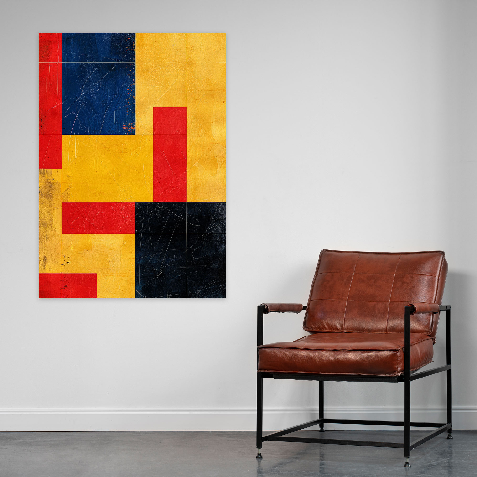 Minimalist Squares Suprematism Wall Art - Suprematism, Canvas, Wall Art, Home Decoration