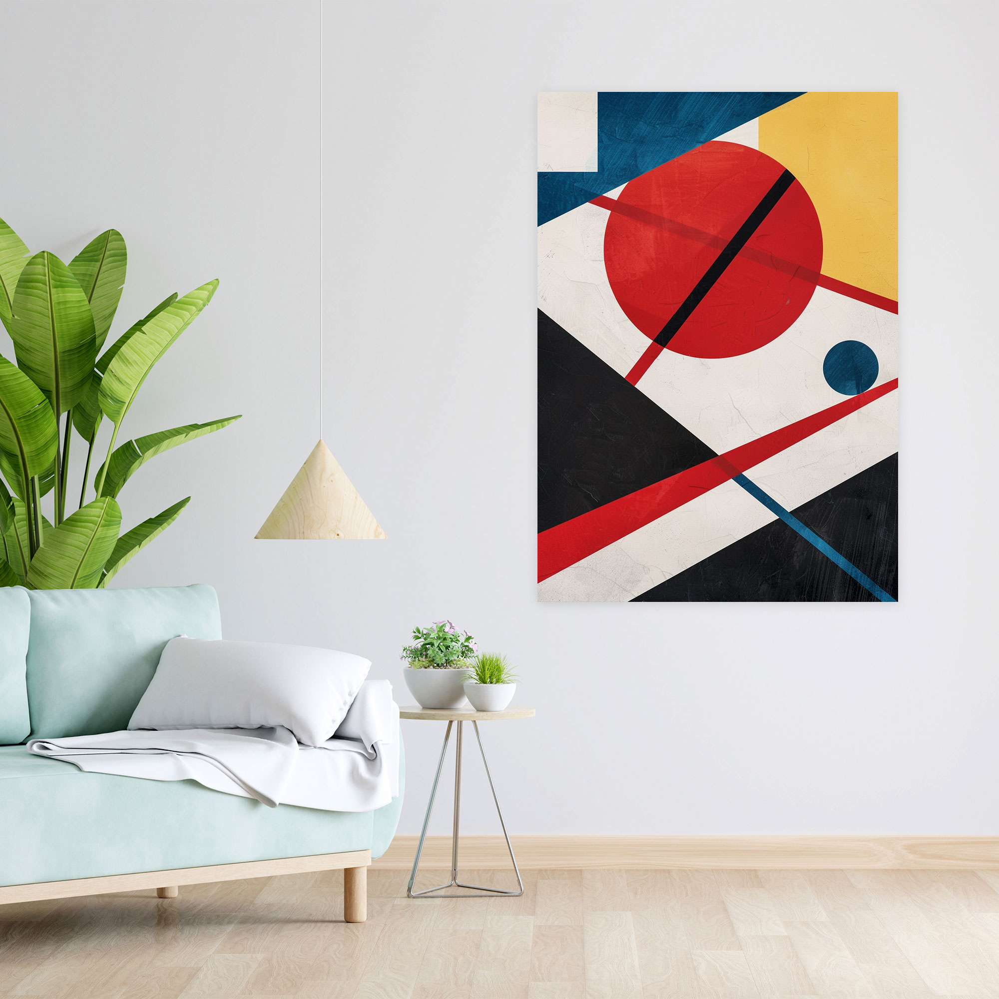 Primary Colors Geometric Suprematism Wall Art - Suprematism, Home Decoration, Wall Decoration, Wall Art