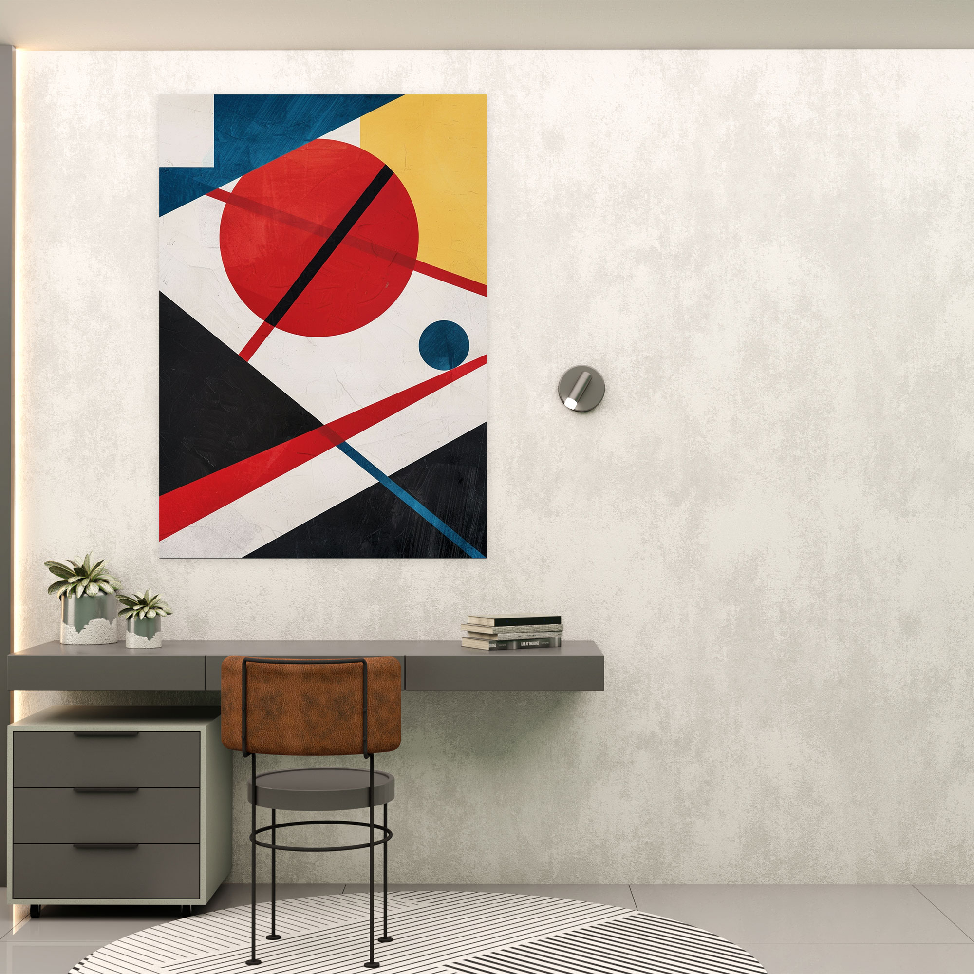 Primary Colors Geometric Suprematism Wall Art - Suprematism, Home Decoration, Wall Decoration, Wall Art