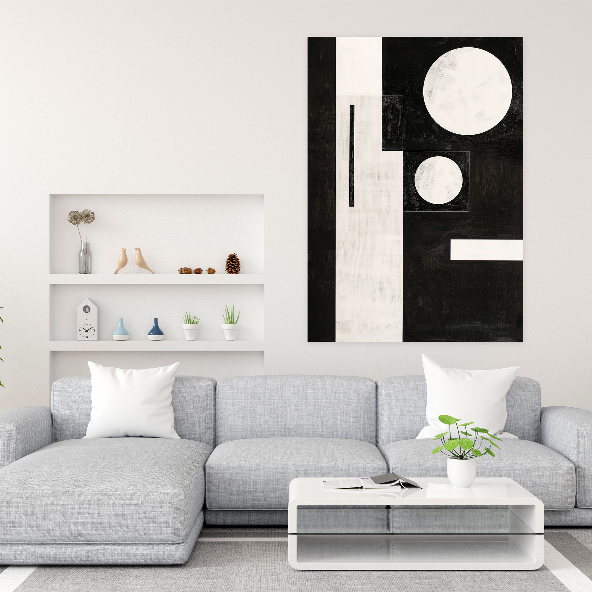 Abstract Composition Suprematism Canvas Print - Suprematism, Abstract Composition, Canvas Print, Wall Art