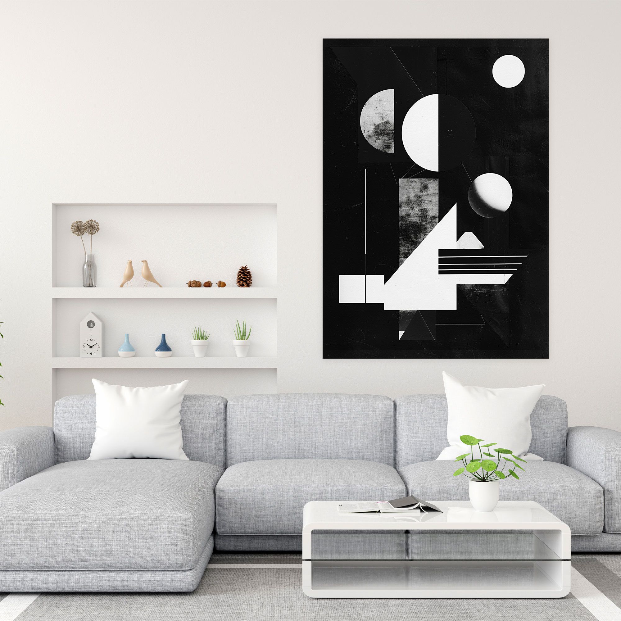 Suprematism Geometric Shapes Canvas Print - Suprematism, Canvas Wall Art, Home Decoration, Wall Decoration