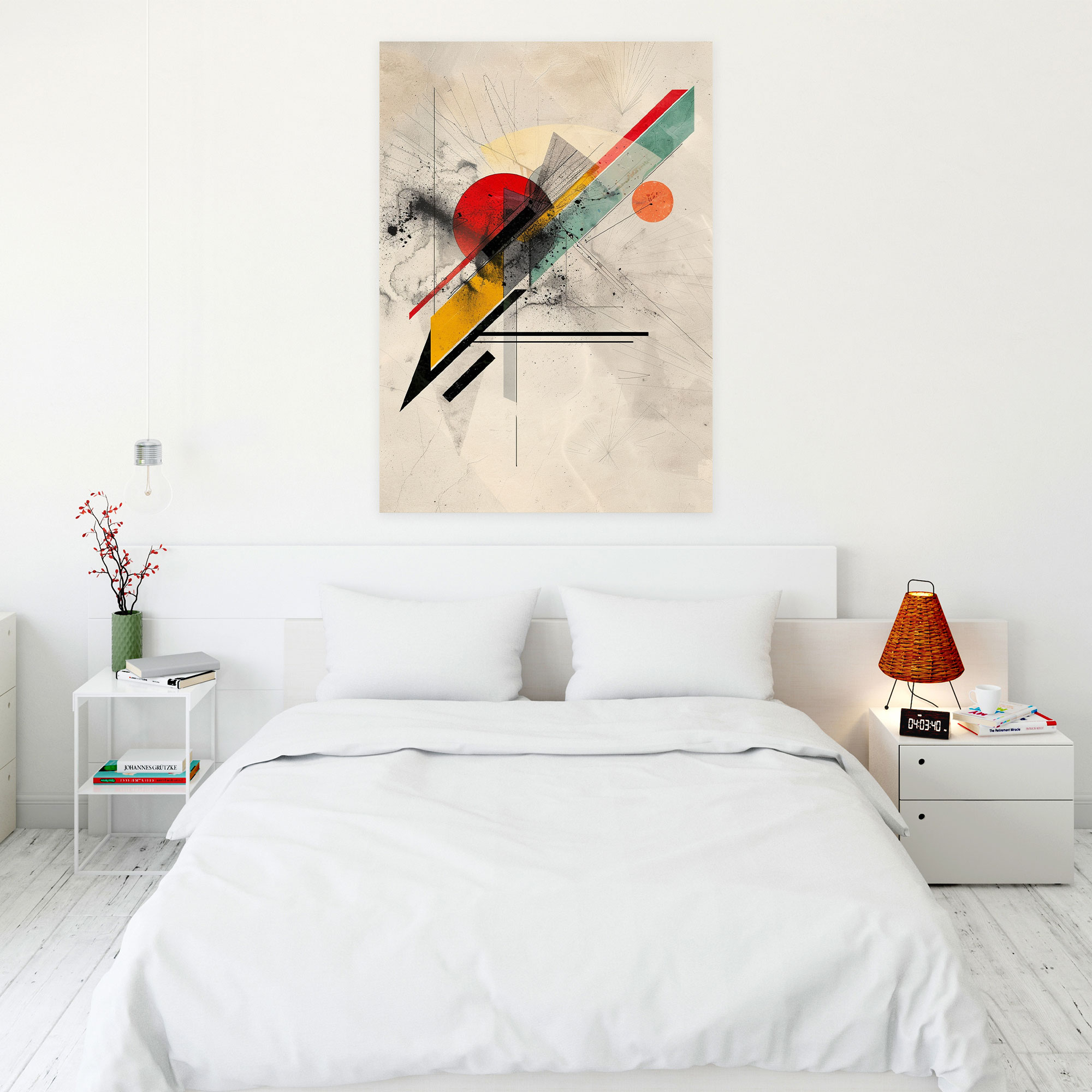 Dynamic Shapes Abstract Suprematism Wall Art - Suprematism, Canvas, Wall Art, Wall Decoration
