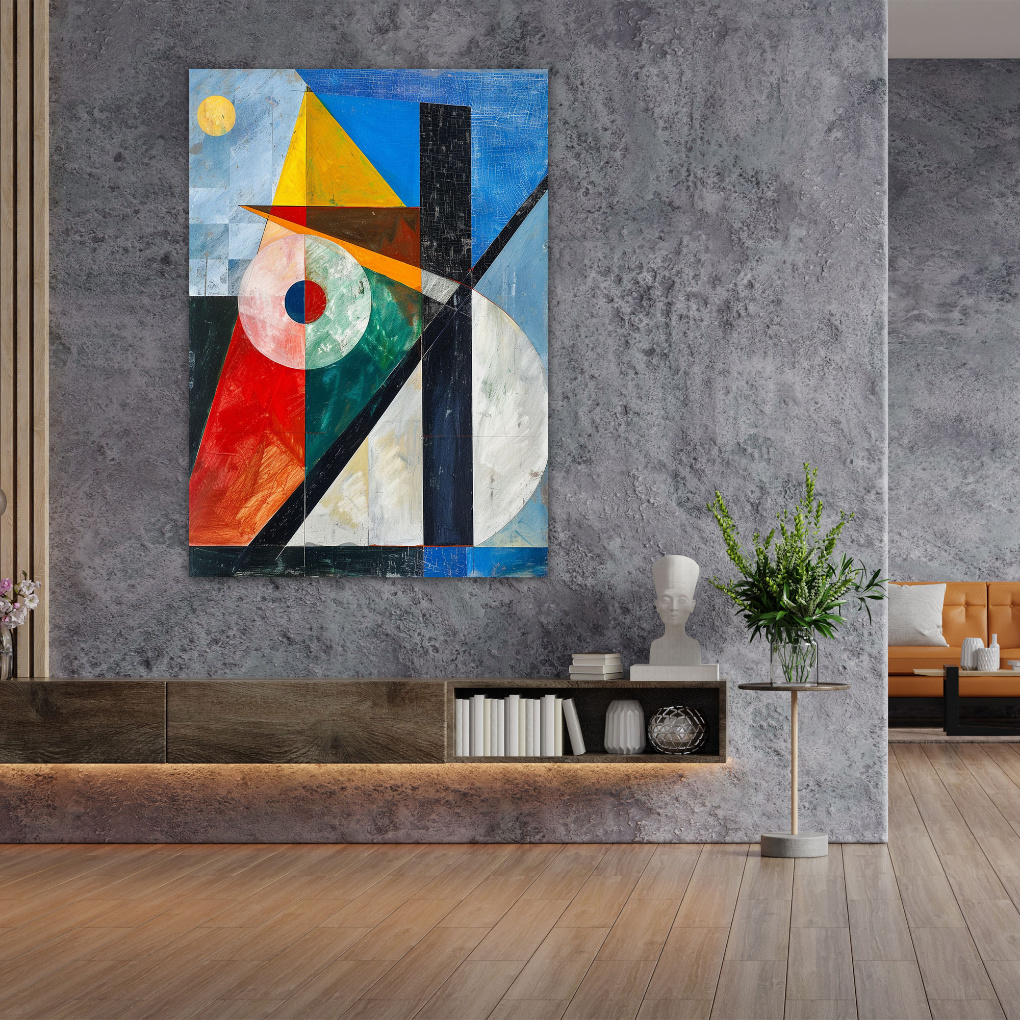 Geometric Forms Suprematism Canvas Print - Suprematism, Wall Art, Home Decoration, Canvas