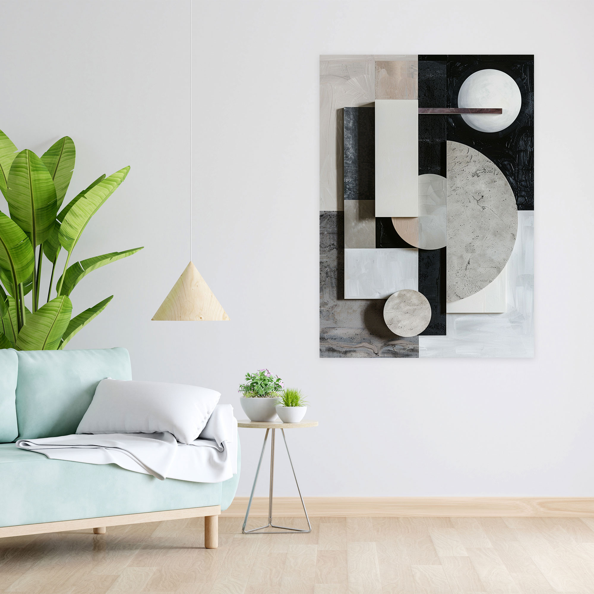 Suprematism Wall Decoration - Monochromatic Shapes - Suprematism, Canvas Print, Wall Decoration, Wall Art