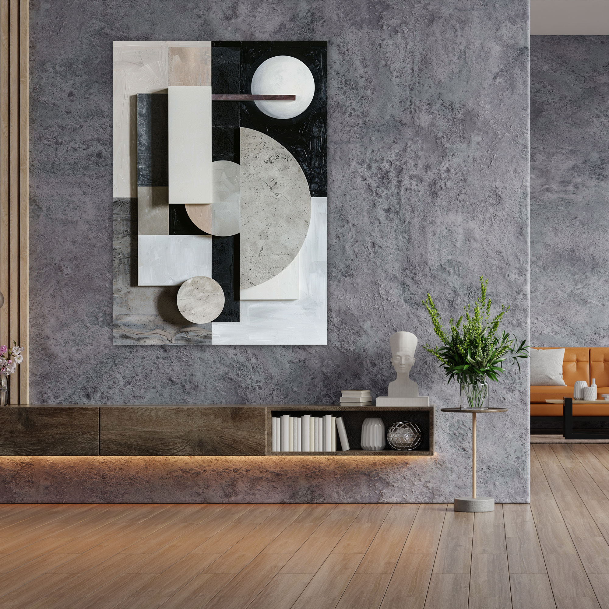 Suprematism Wall Decoration - Monochromatic Shapes - Suprematism, Canvas Print, Wall Decoration, Wall Art