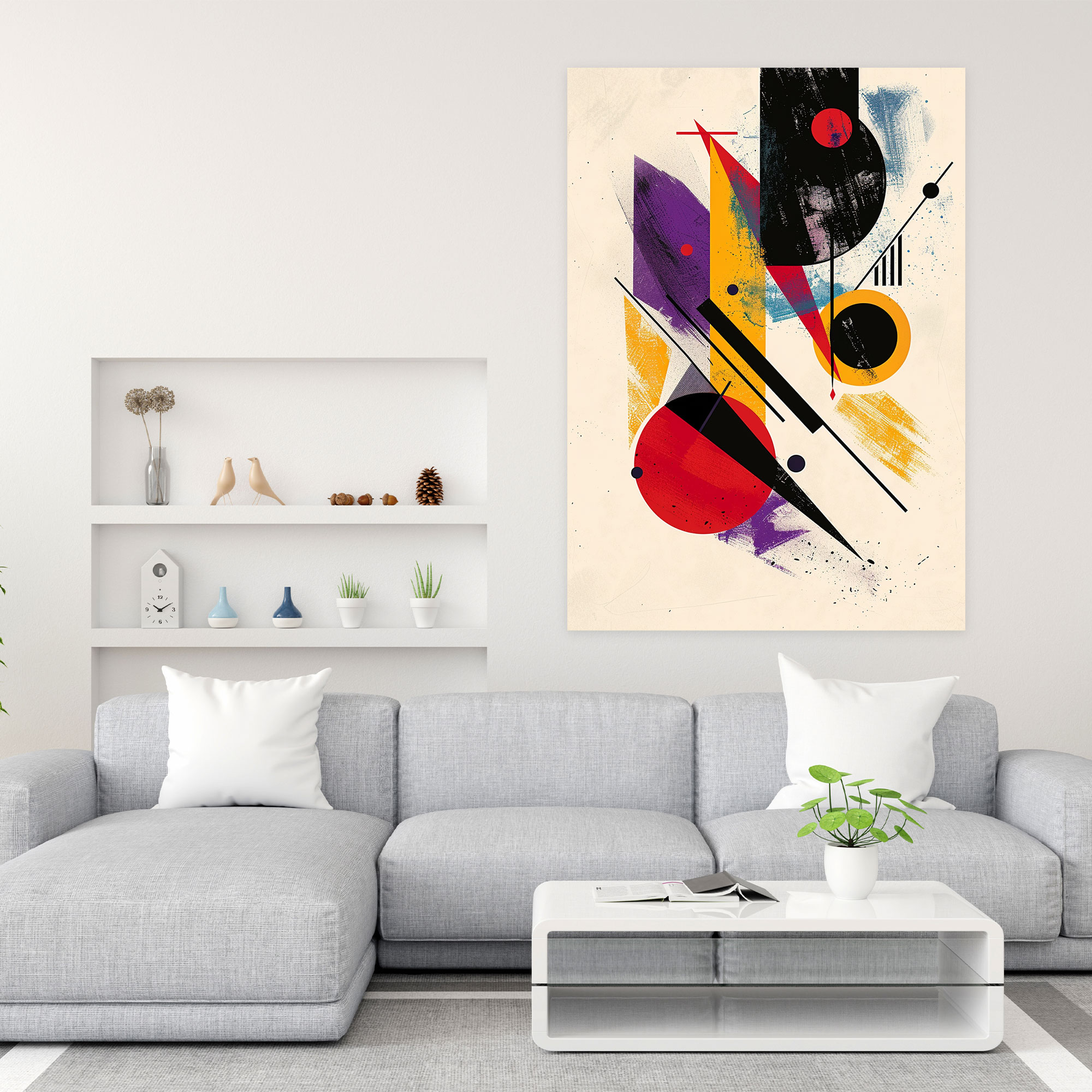 Suprematism Wall Art Canvas Print - Suprematism, Wall Decoration, Canvas Wall Art, Home Decoration